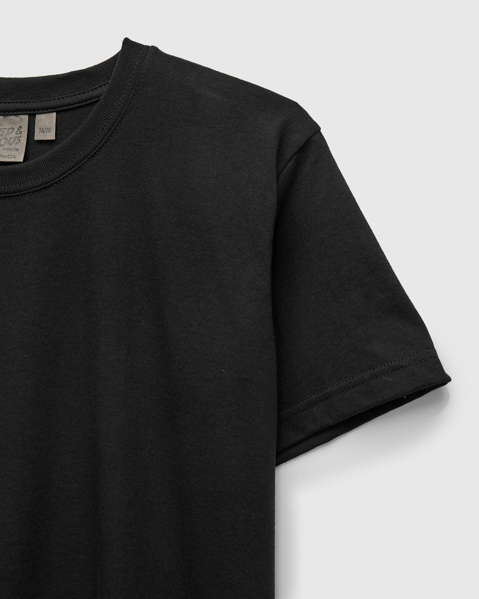 Circular-Knit T-Shirt in Black - Image 4