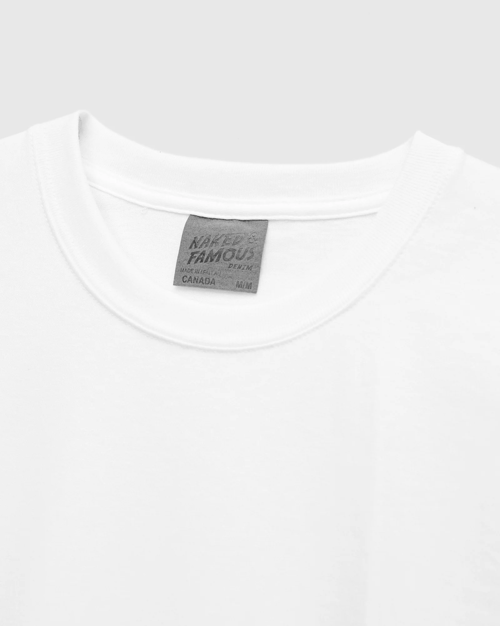 Circular-Knit T-Shirt in White - Image 3