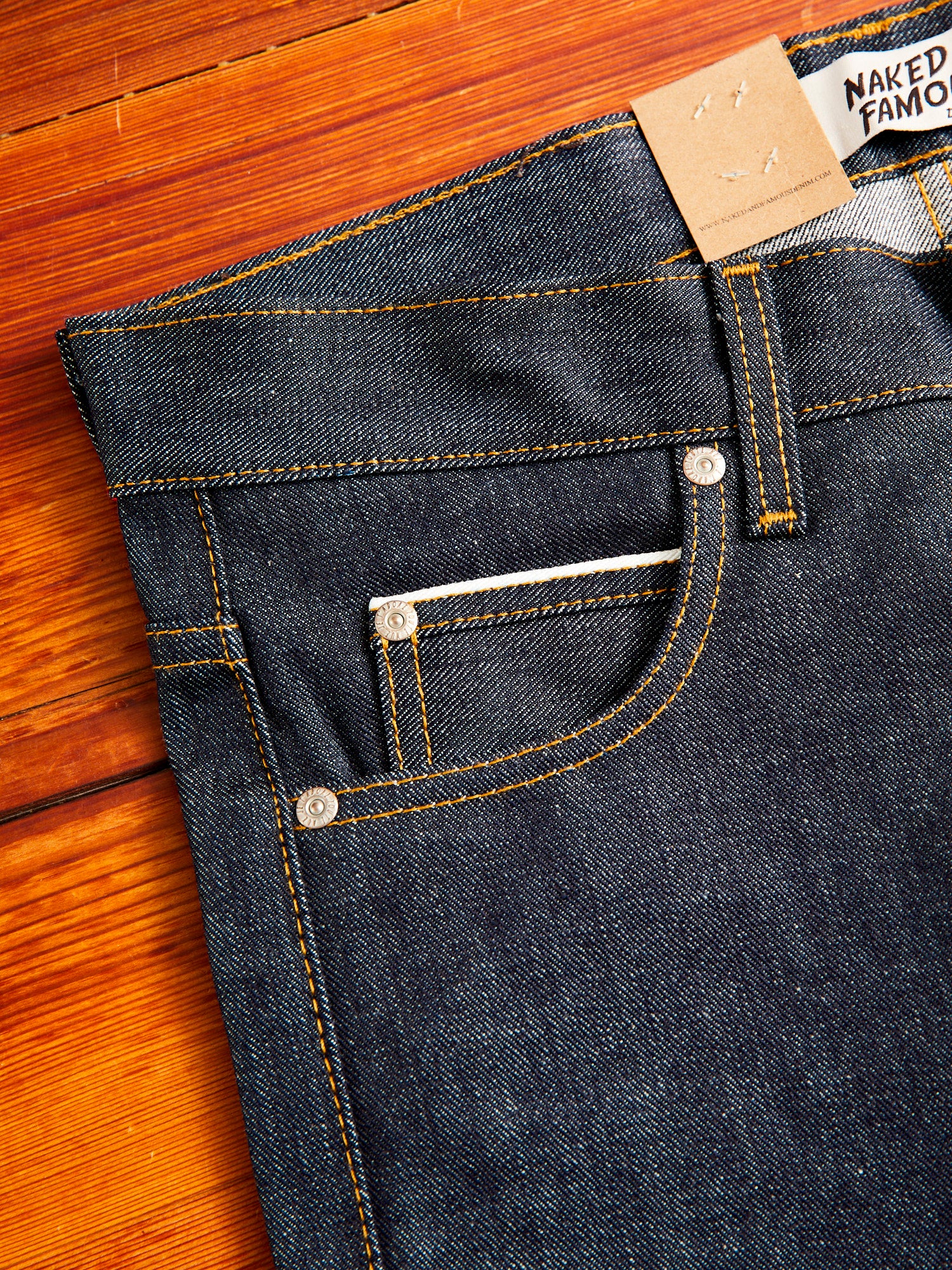 "Left Hand Twill" 13.75oz Selvedge Denim - Super Guy Fit - Image 6