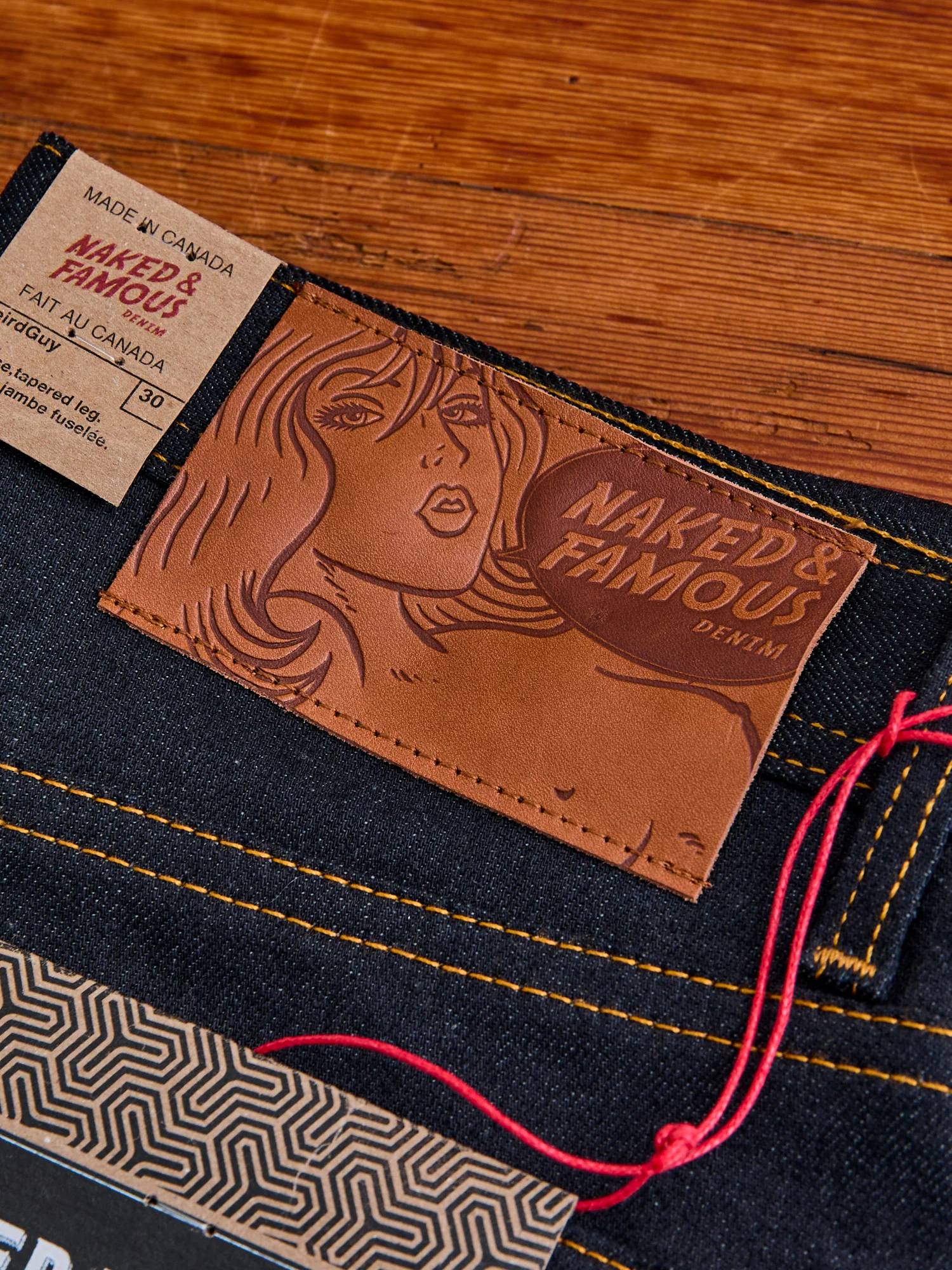 "Deep Indigo Stretch" 11.5oz Selvedge Denim - Weird Guy Fit - Image 3