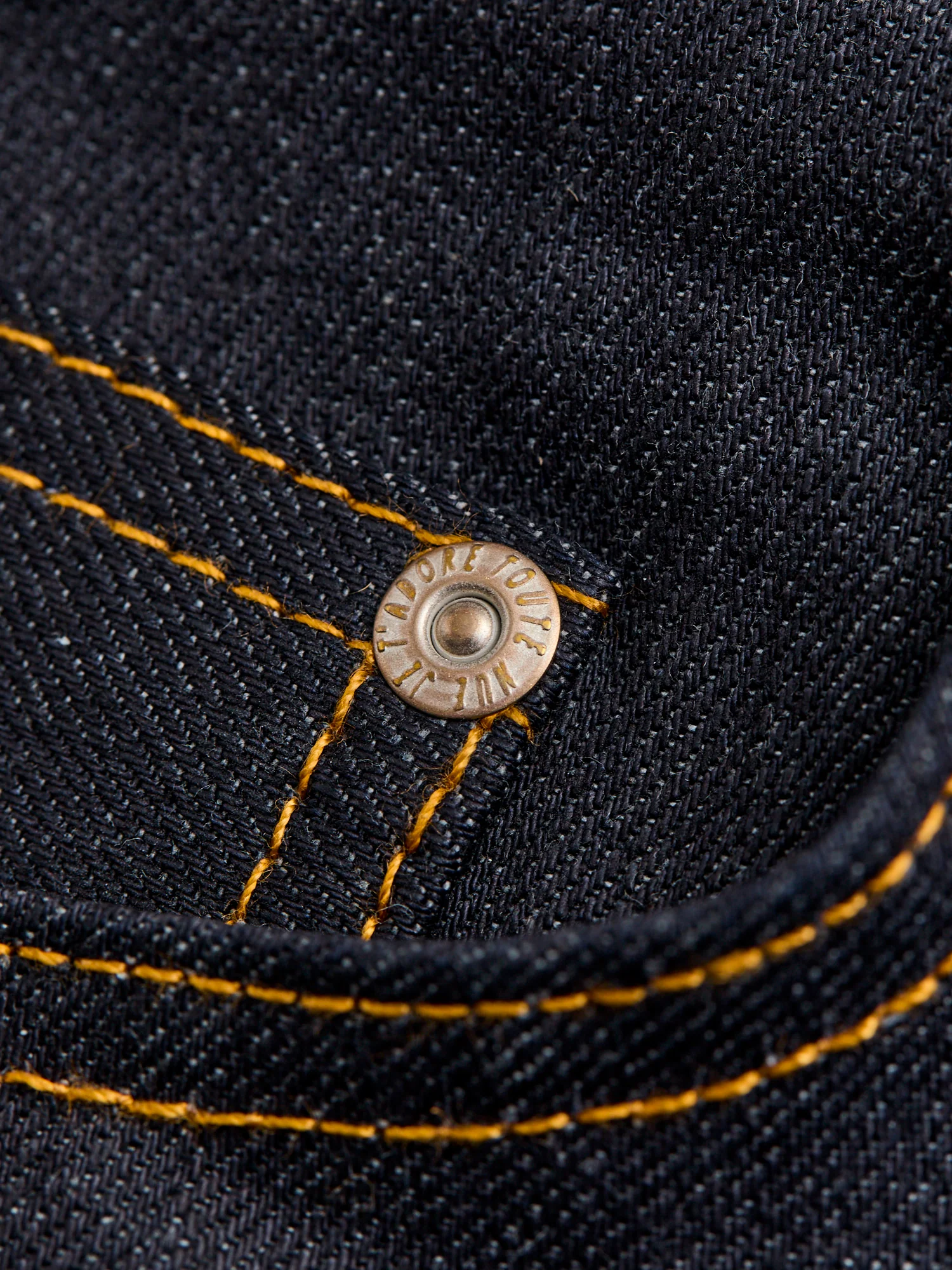 "Deep Indigo Stretch" 11.5oz Selvedge Denim - Weird Guy Fit - Image 7