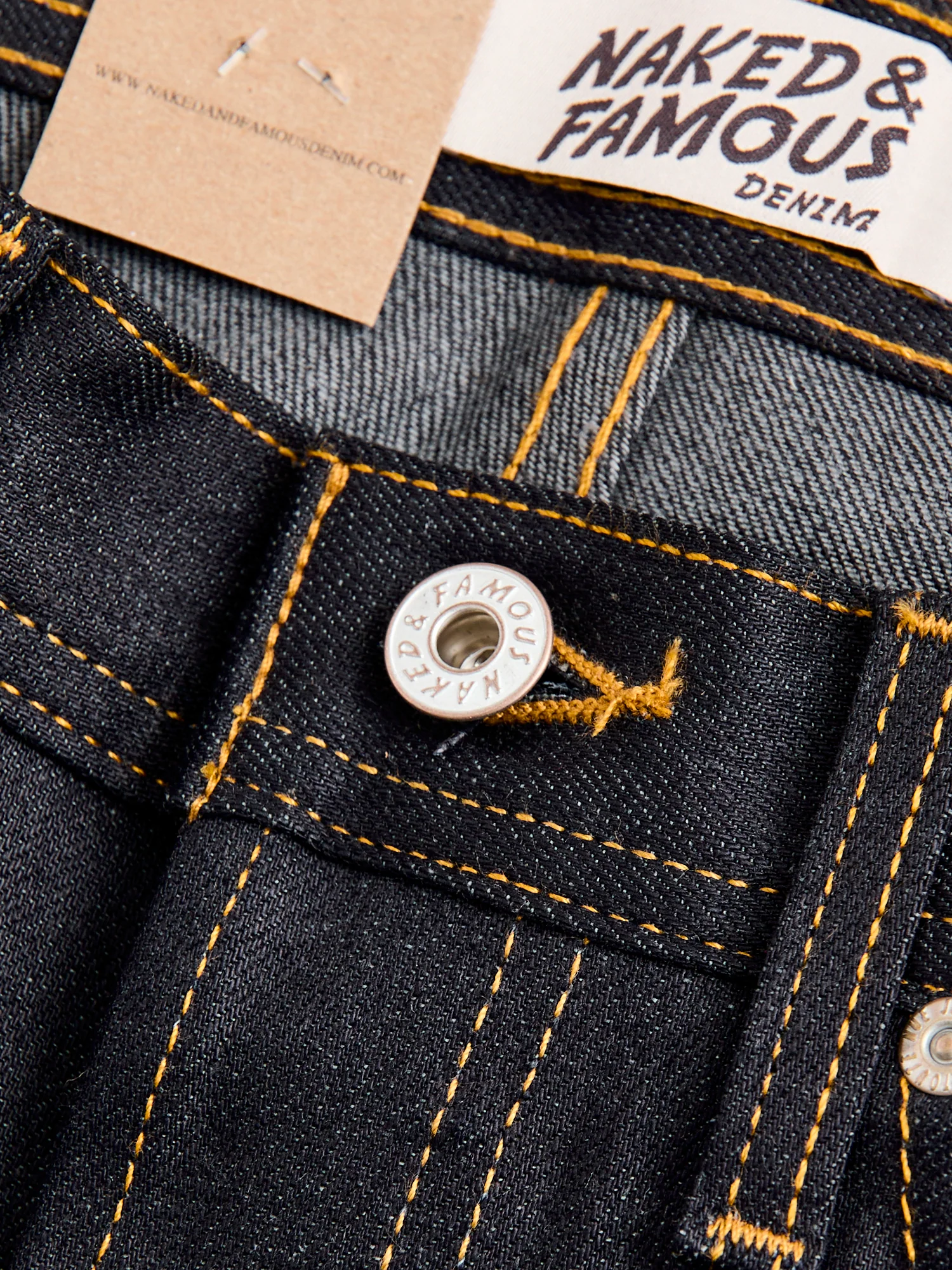 "Deep Indigo Stretch" 11.5oz Selvedge Denim - Weird Guy Fit - Image 8