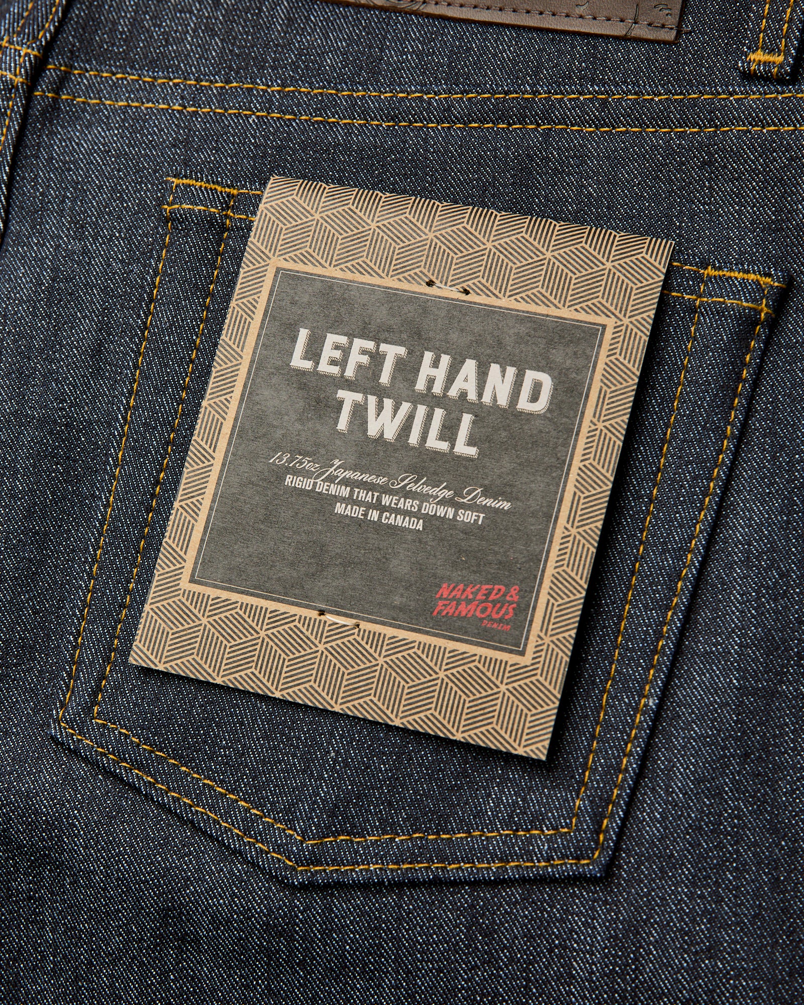 "Left Hand Twill" 13.75oz Selvedge Denim - Weird Guy Fit - Image 5