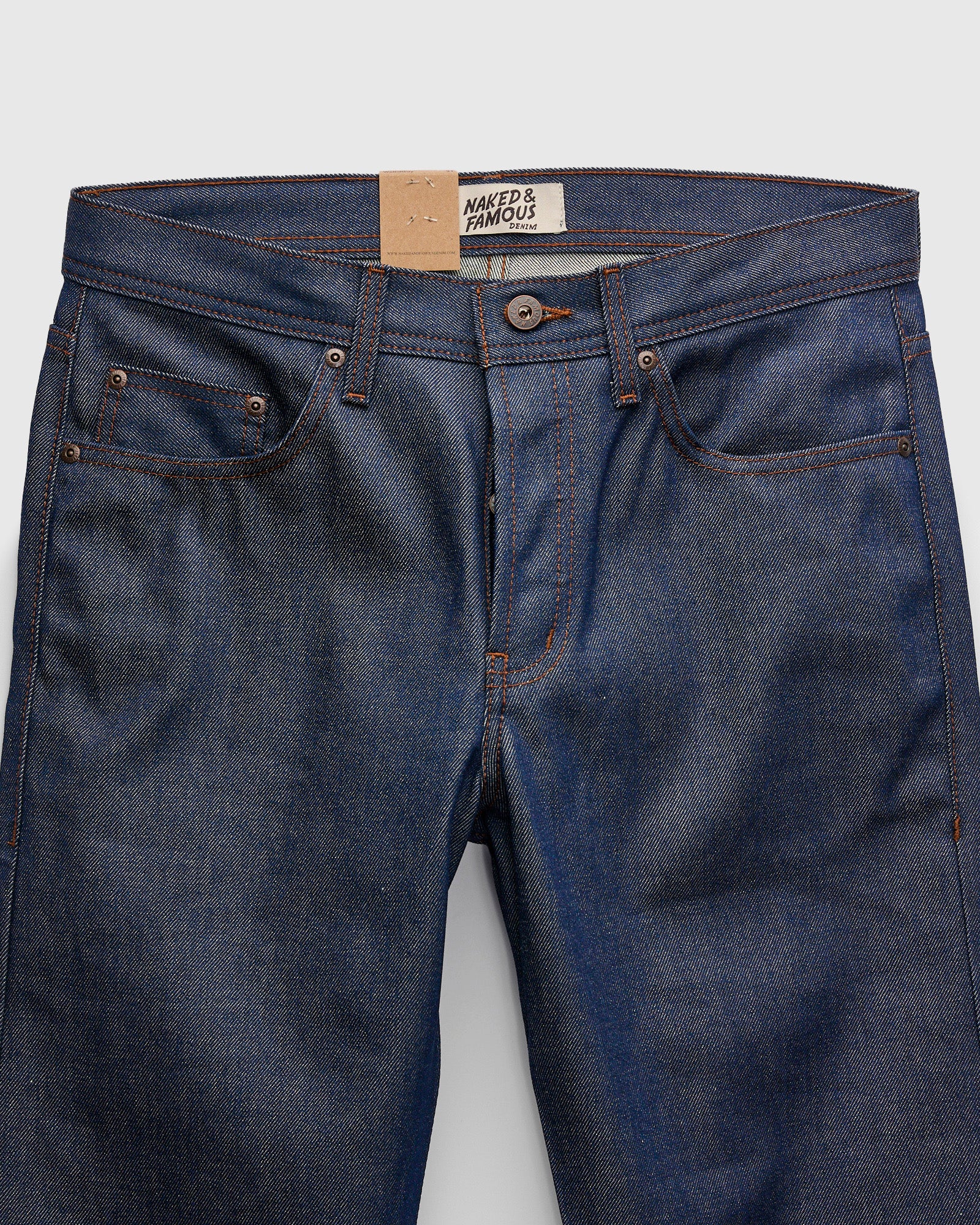 "Natural Indigo Selvedge" 12.5oz Selvedge Denim - Weird Guy Fit - Image 5