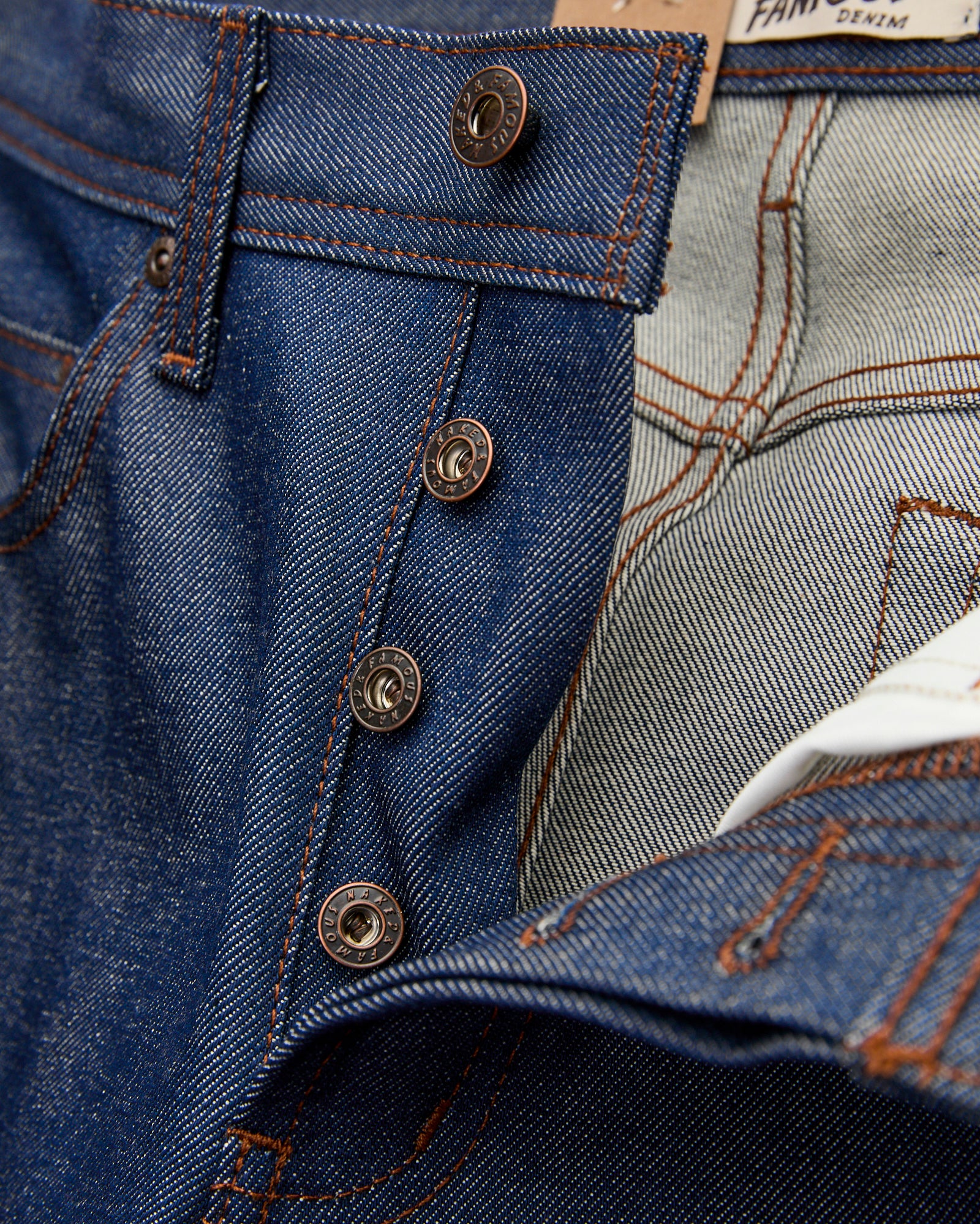 "Natural Indigo Selvedge" 12.5oz Selvedge Denim - Weird Guy Fit - Image 7