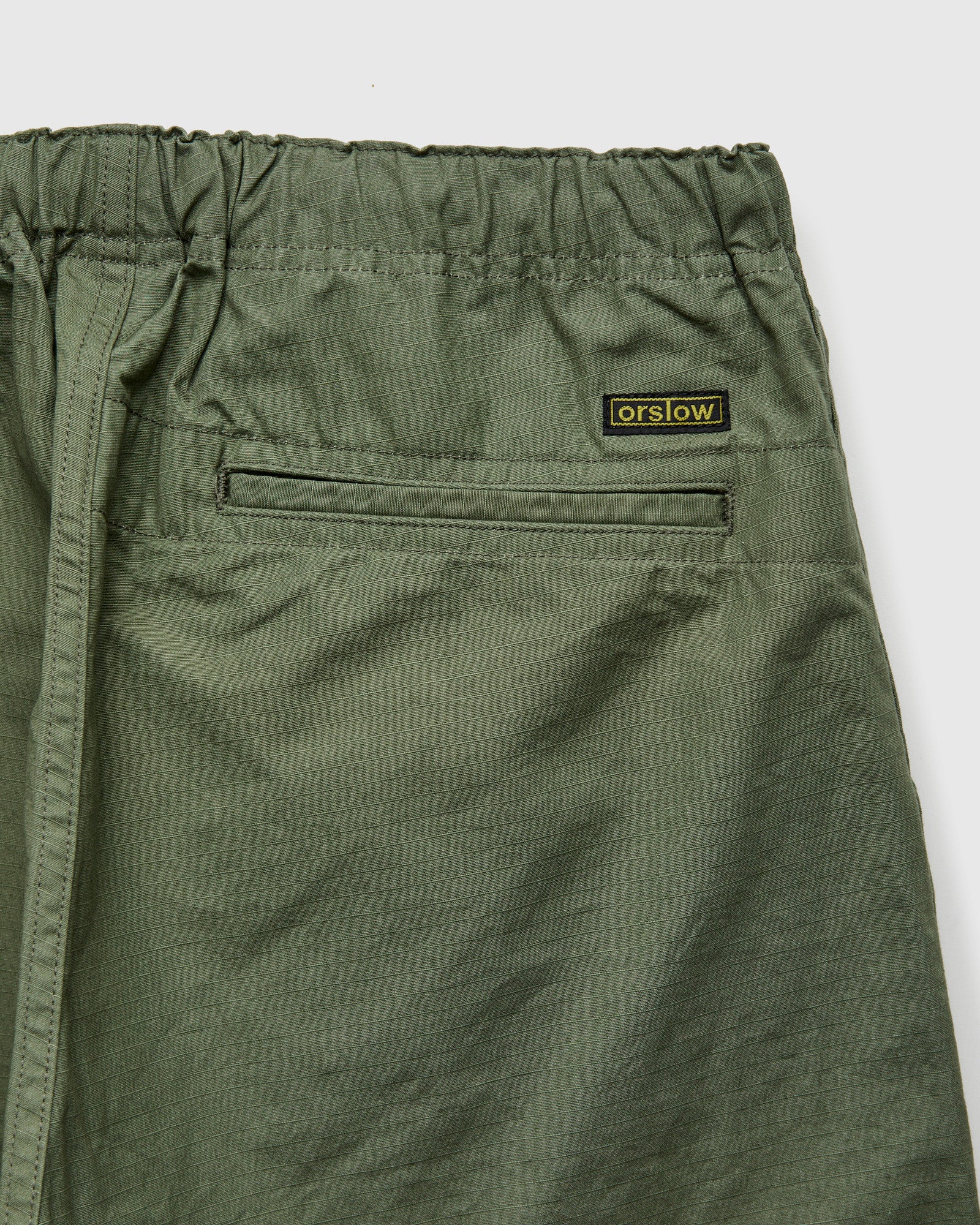 New Yorker Shorts in Army Green Ripstop - Image 3