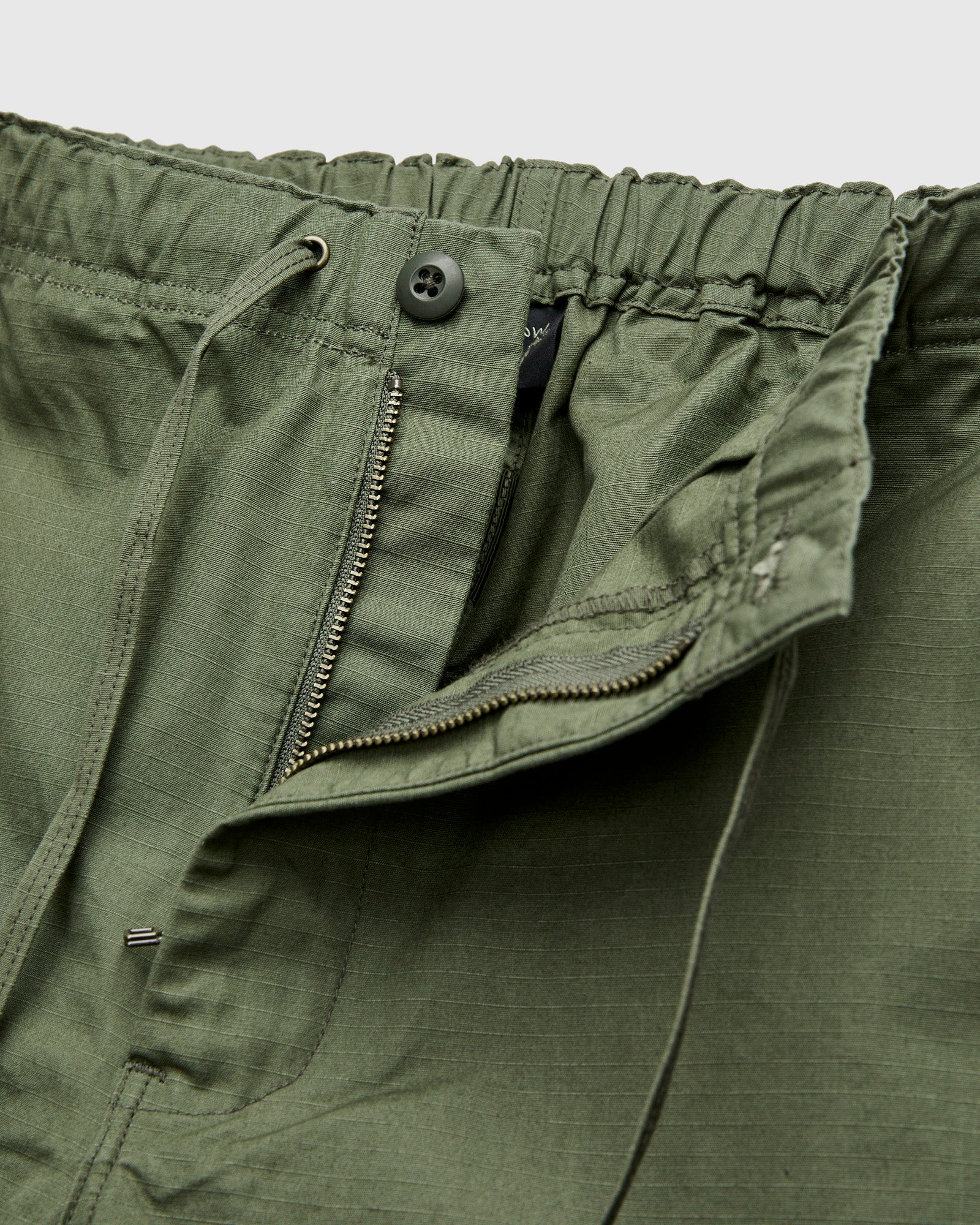 New Yorker Shorts in Army Green Ripstop - Image 8