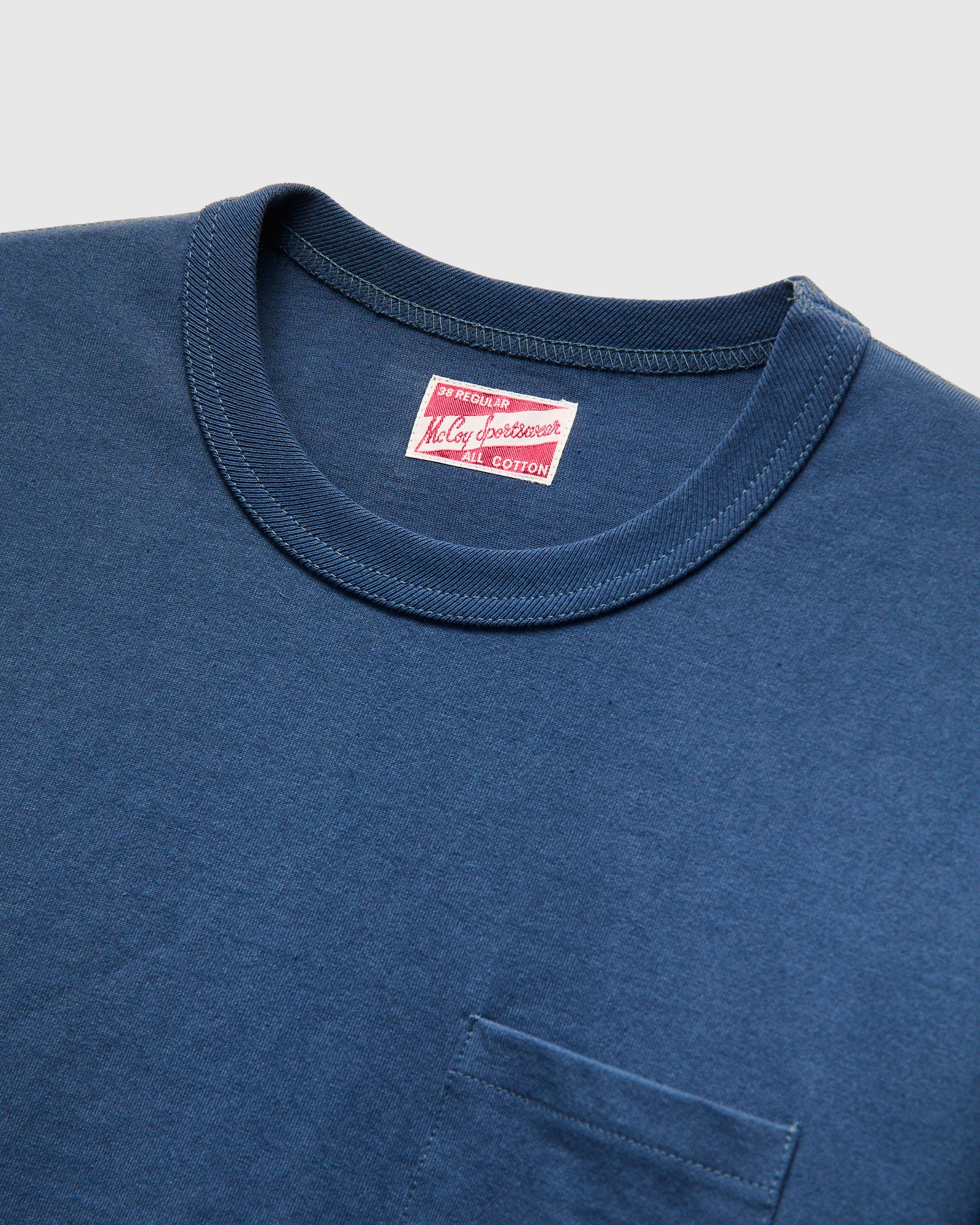 Pocket Tee in Marine Blue - Image 4