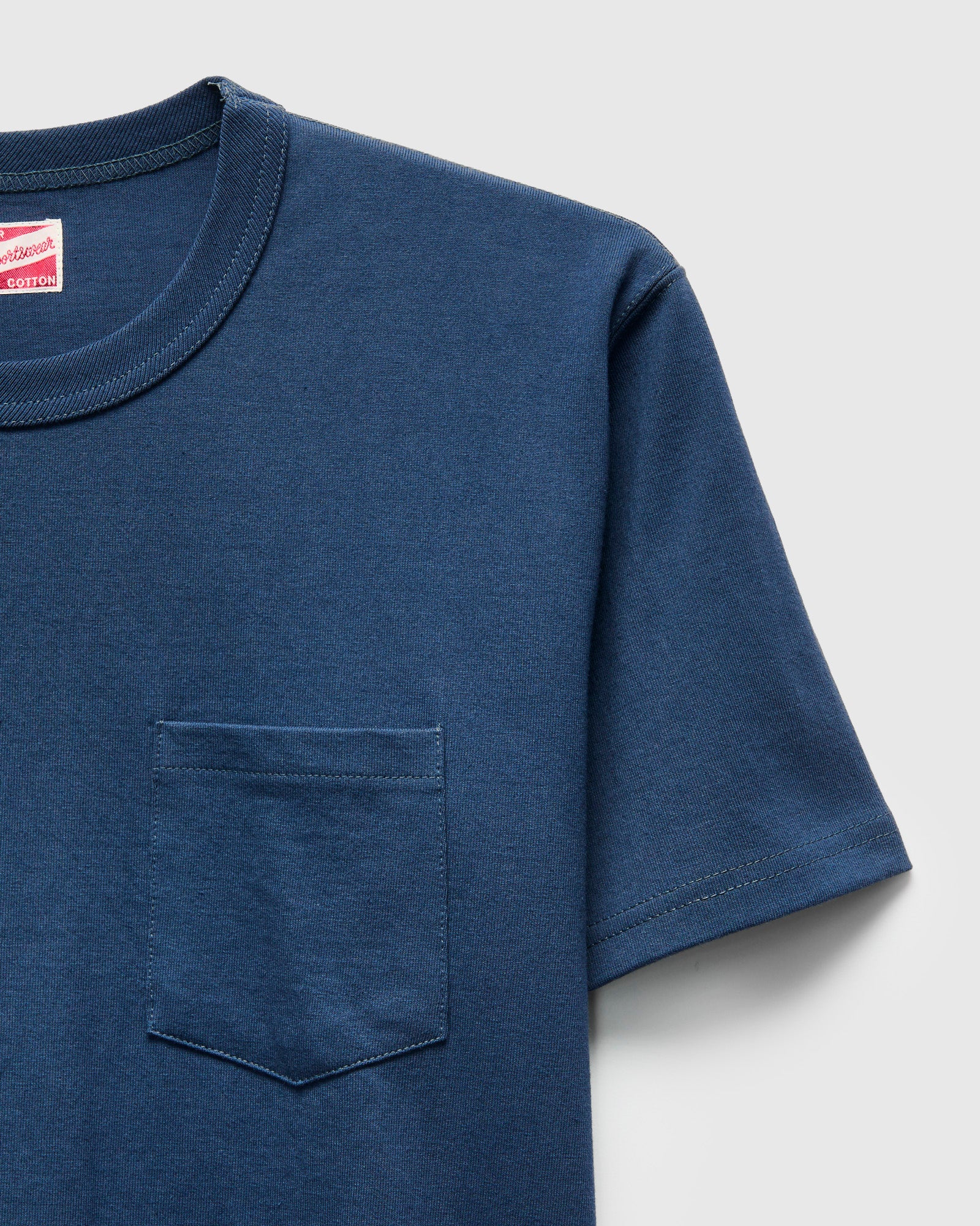 Pocket Tee in Marine Blue - Image 5