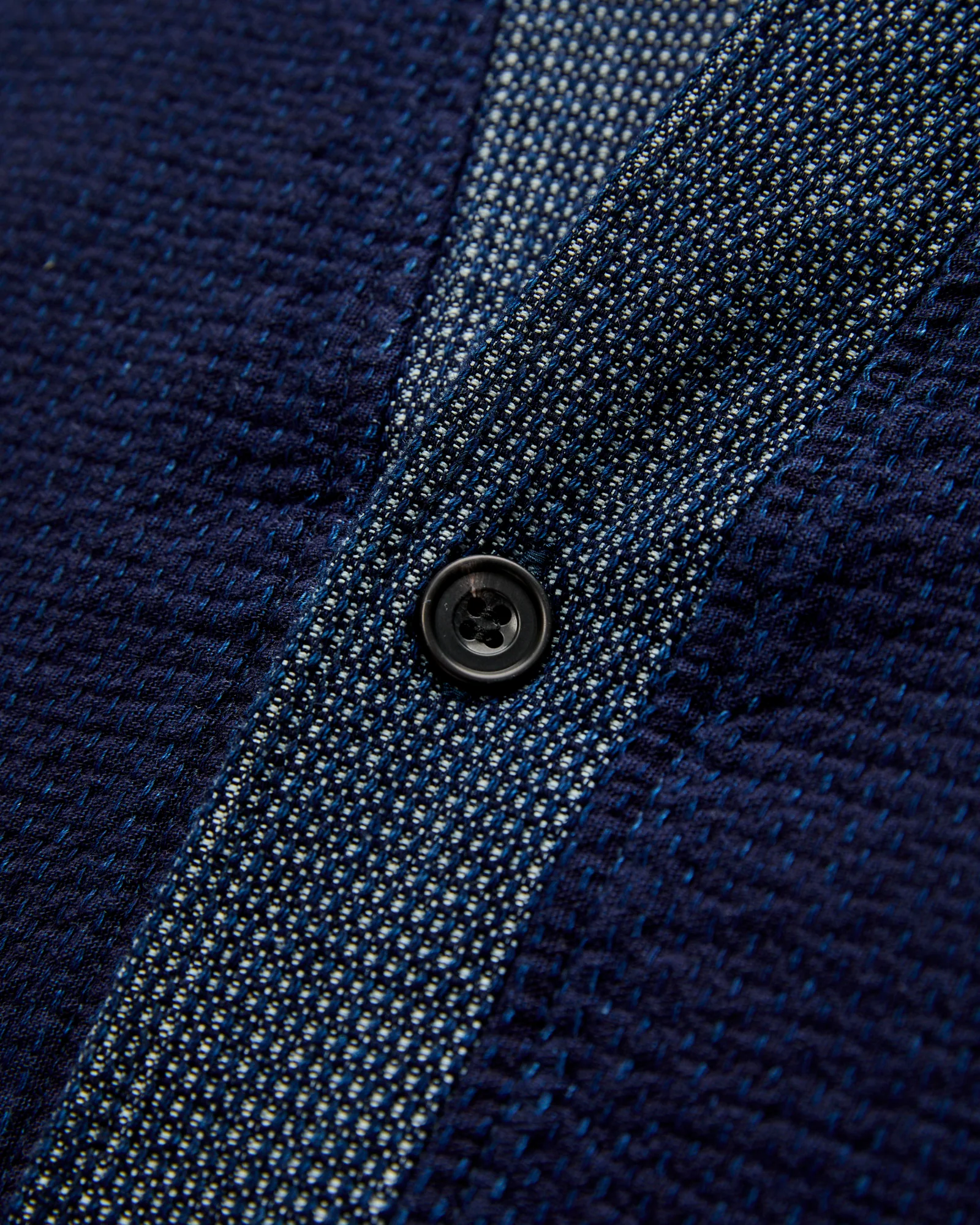 Diamond Short Cardigan in Indigo Rinse - Image 4