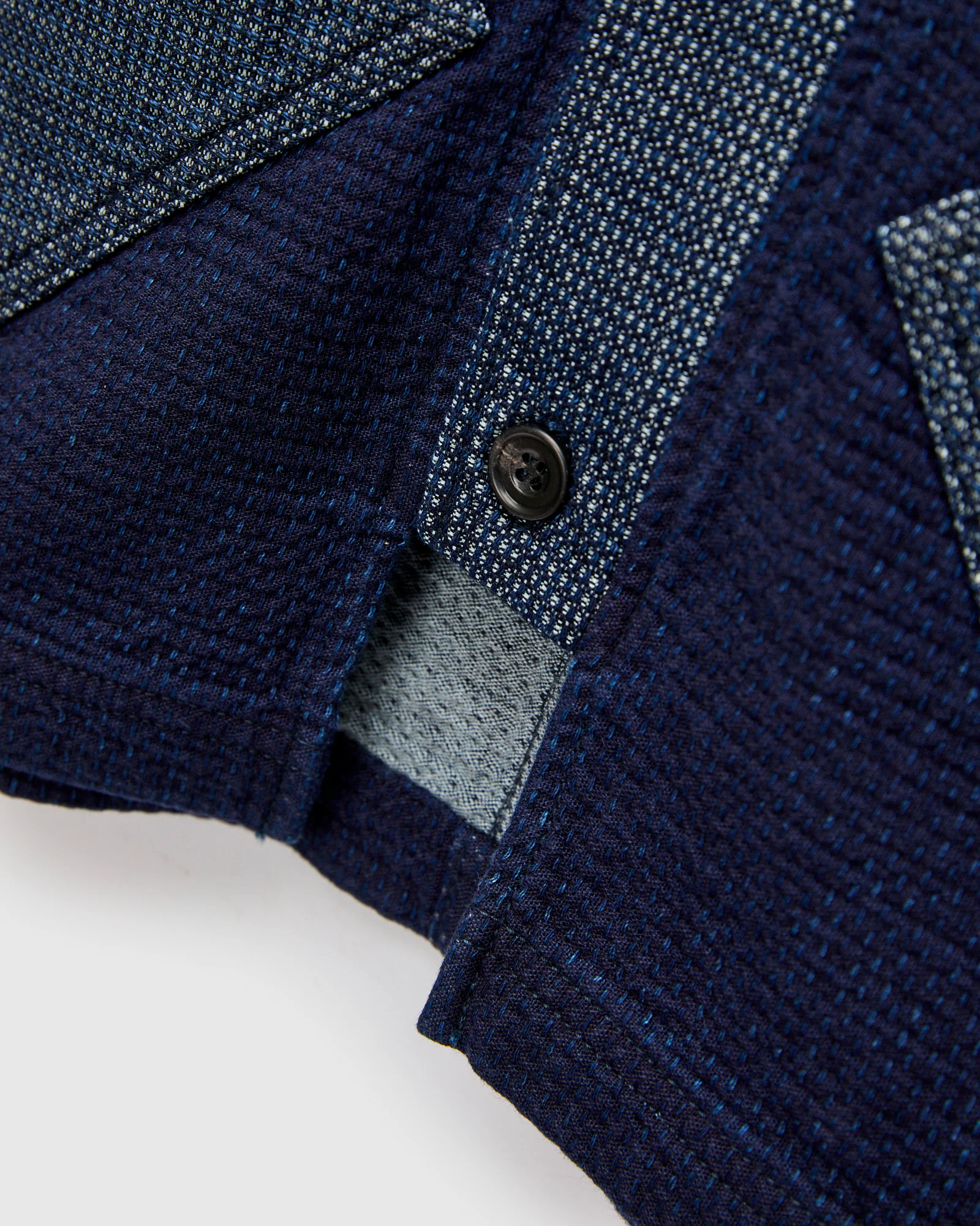 Diamond Short Cardigan in Indigo Rinse - Image 5