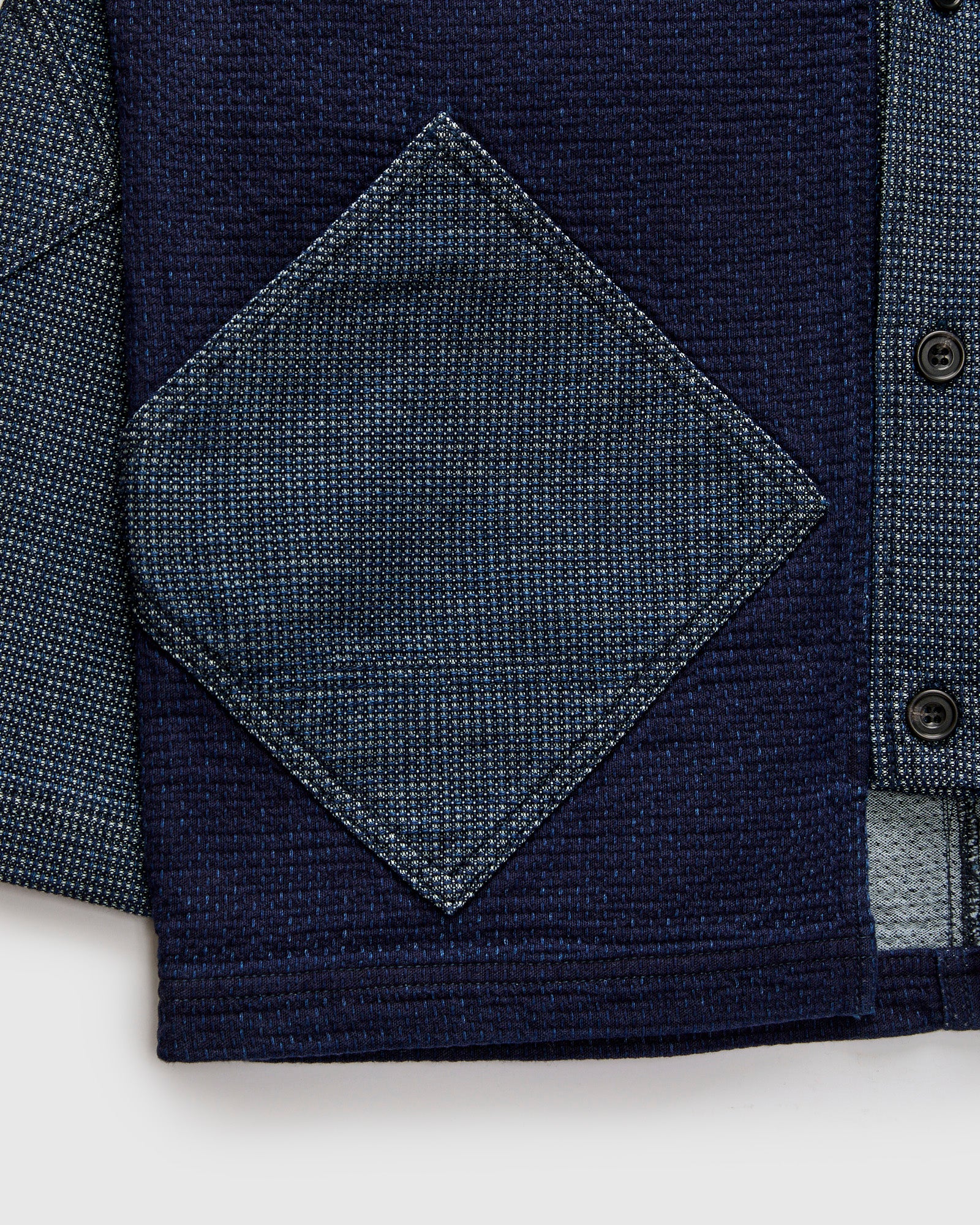 Diamond Short Cardigan in Indigo Rinse - Image 7