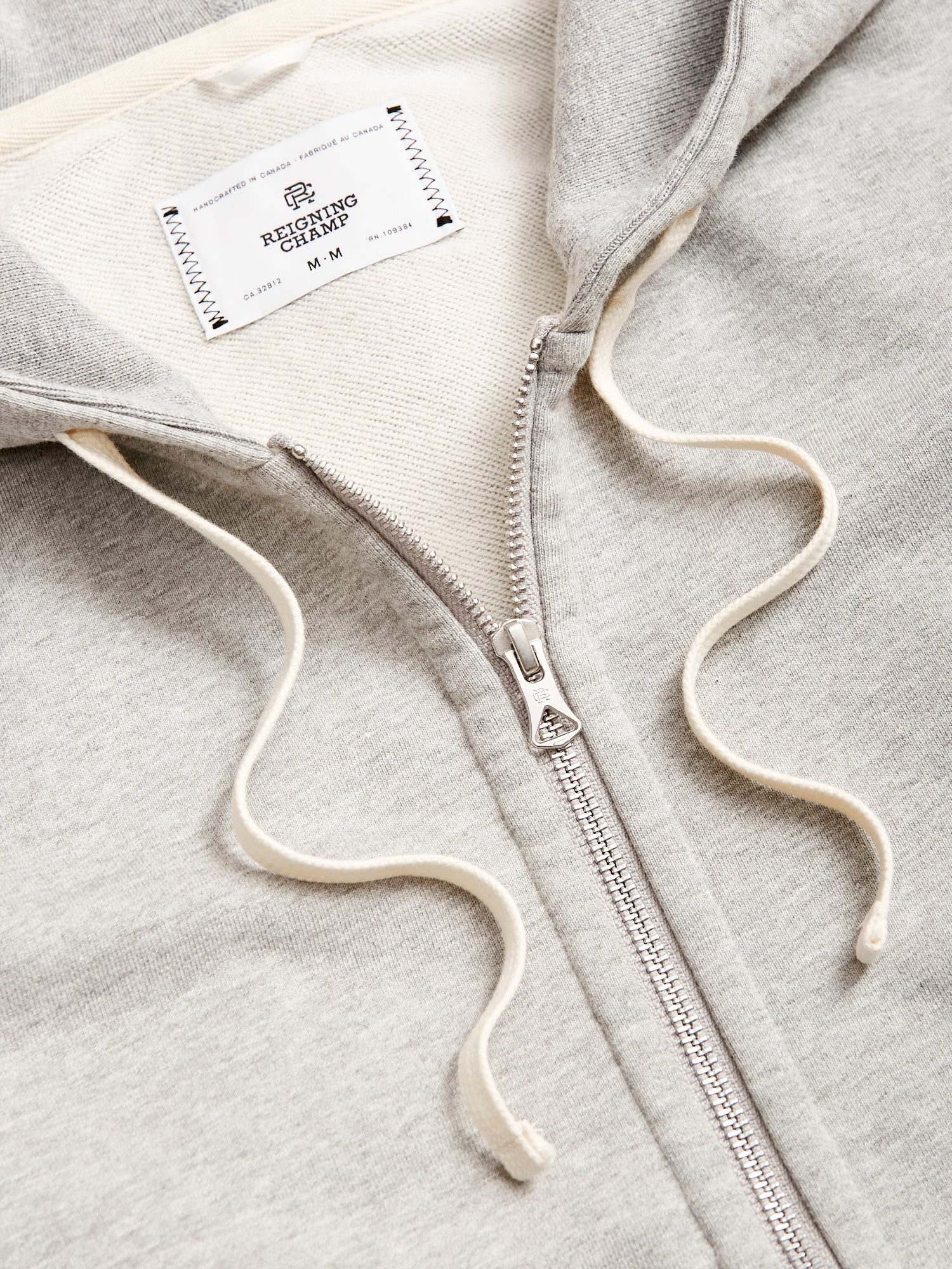 Zip Hoodie in Heather Grey - Image 3