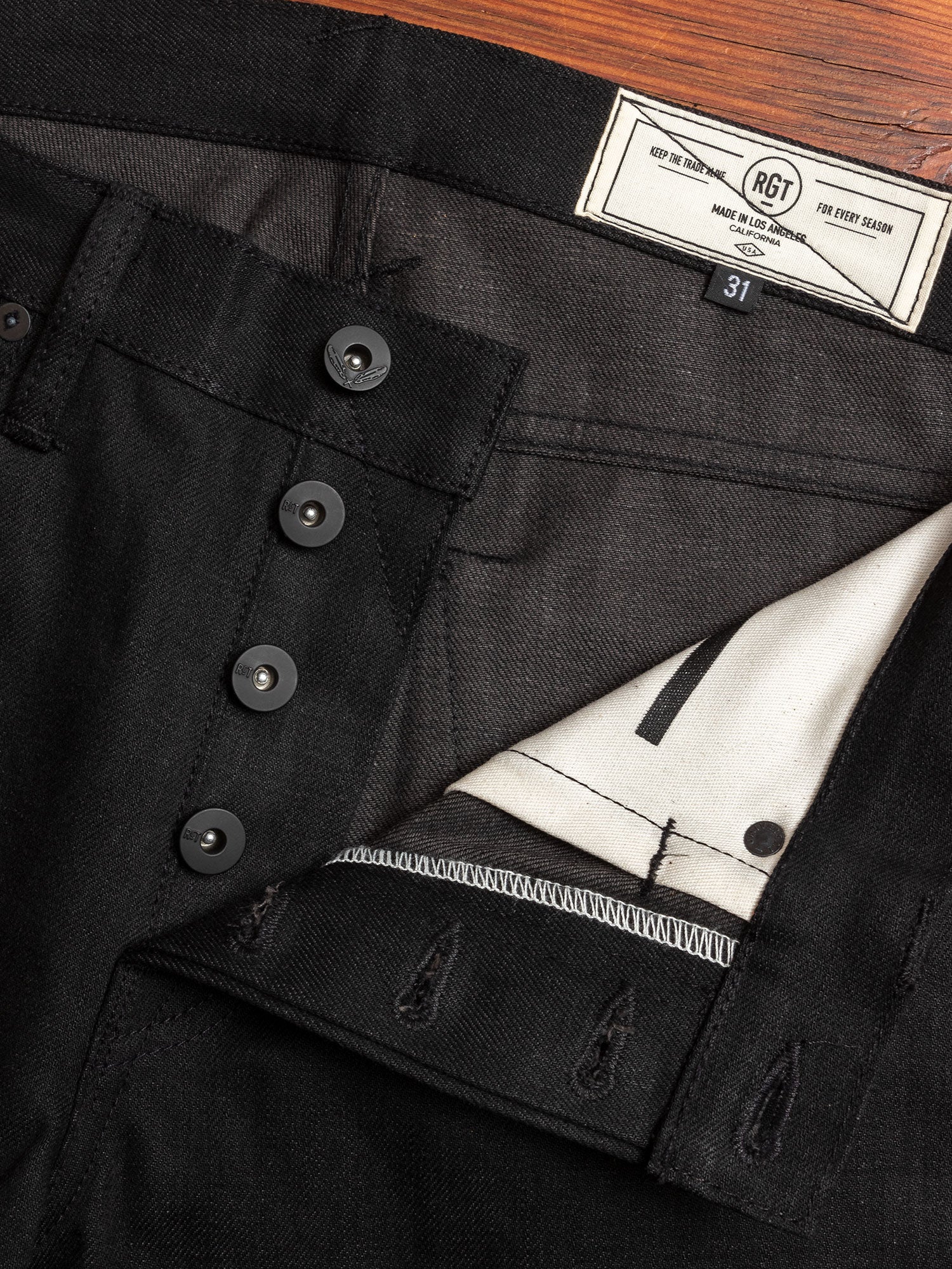 "Stealth Stanton" 15oz Selvedge in Black - Image 6