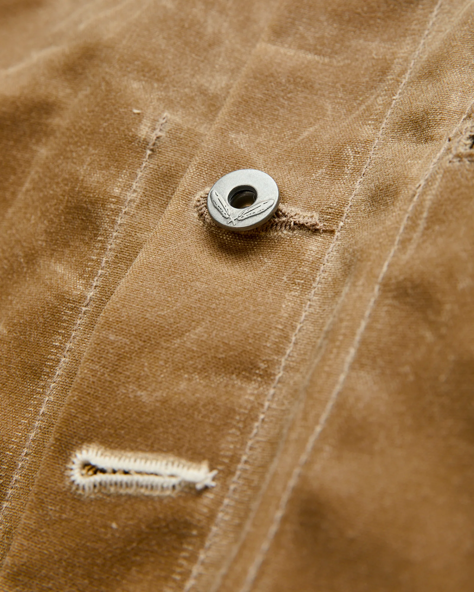 Waxed Canvas Supply Jacket in Tan Ridgeline - Image 4