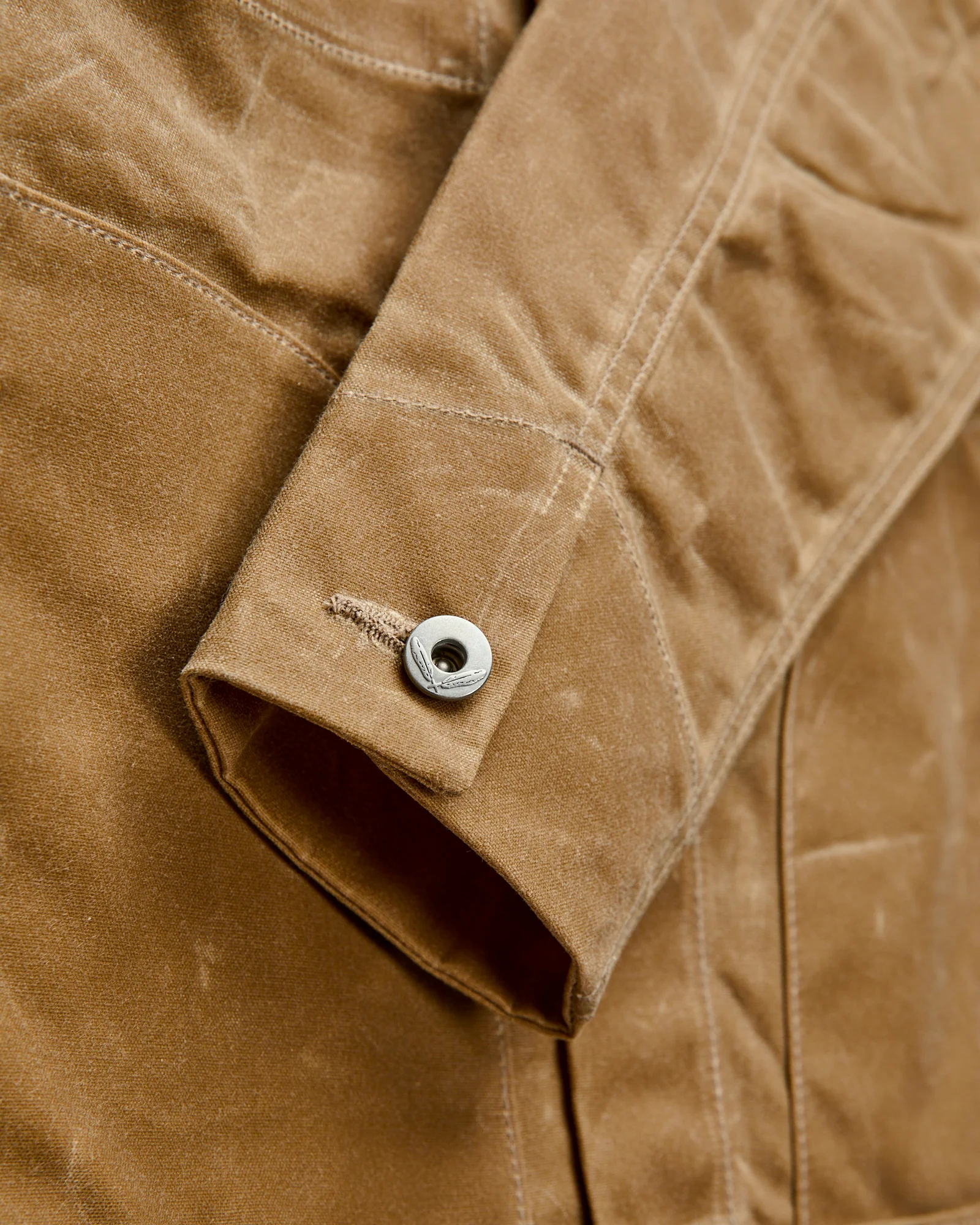 Waxed Canvas Supply Jacket in Tan Ridgeline - Image 6