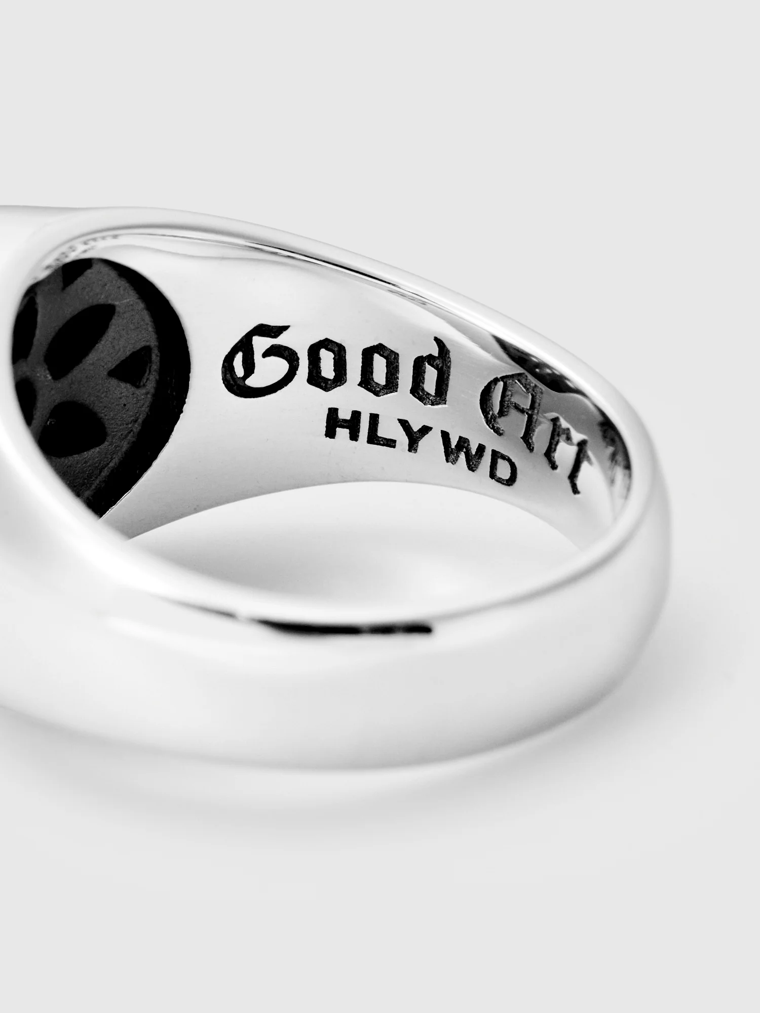 Rosette Signet Ring in Sterling Sliver - Image 5