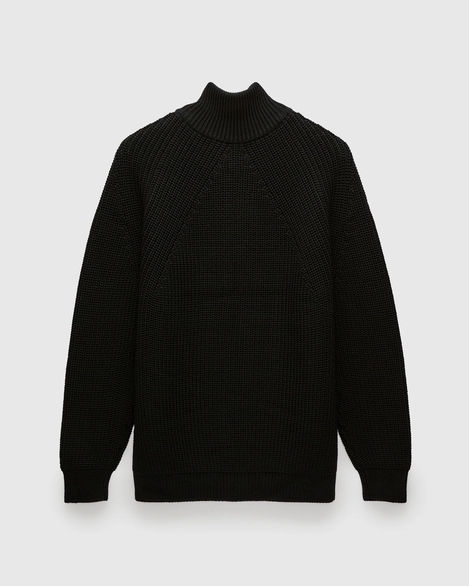 Signature Knit Wool Drivers Zip in Black - Image 3