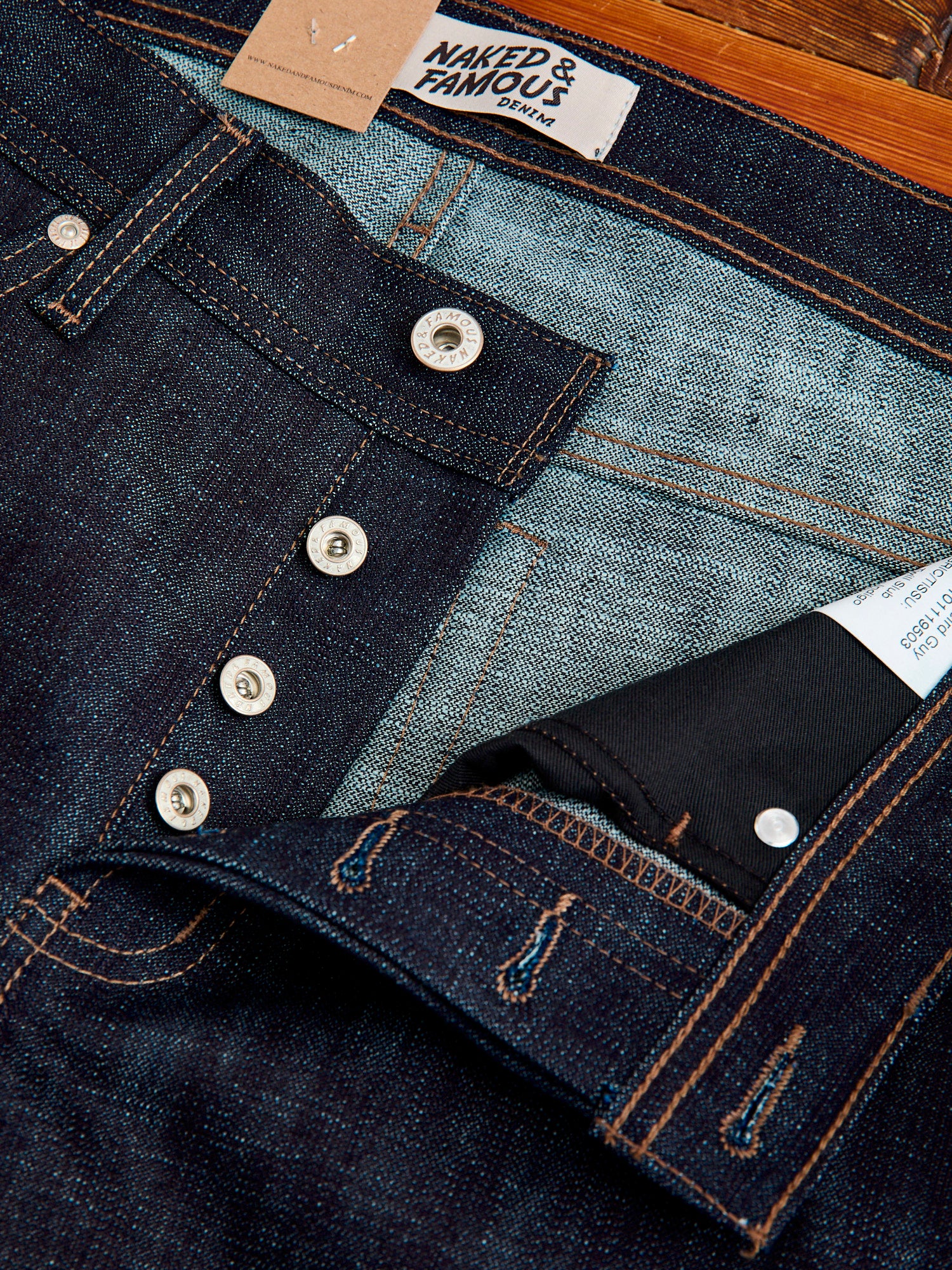 "Slub Stretch Broken Twill" 12.5oz Selvedge Denim - Weird Guy Fit - Image 9