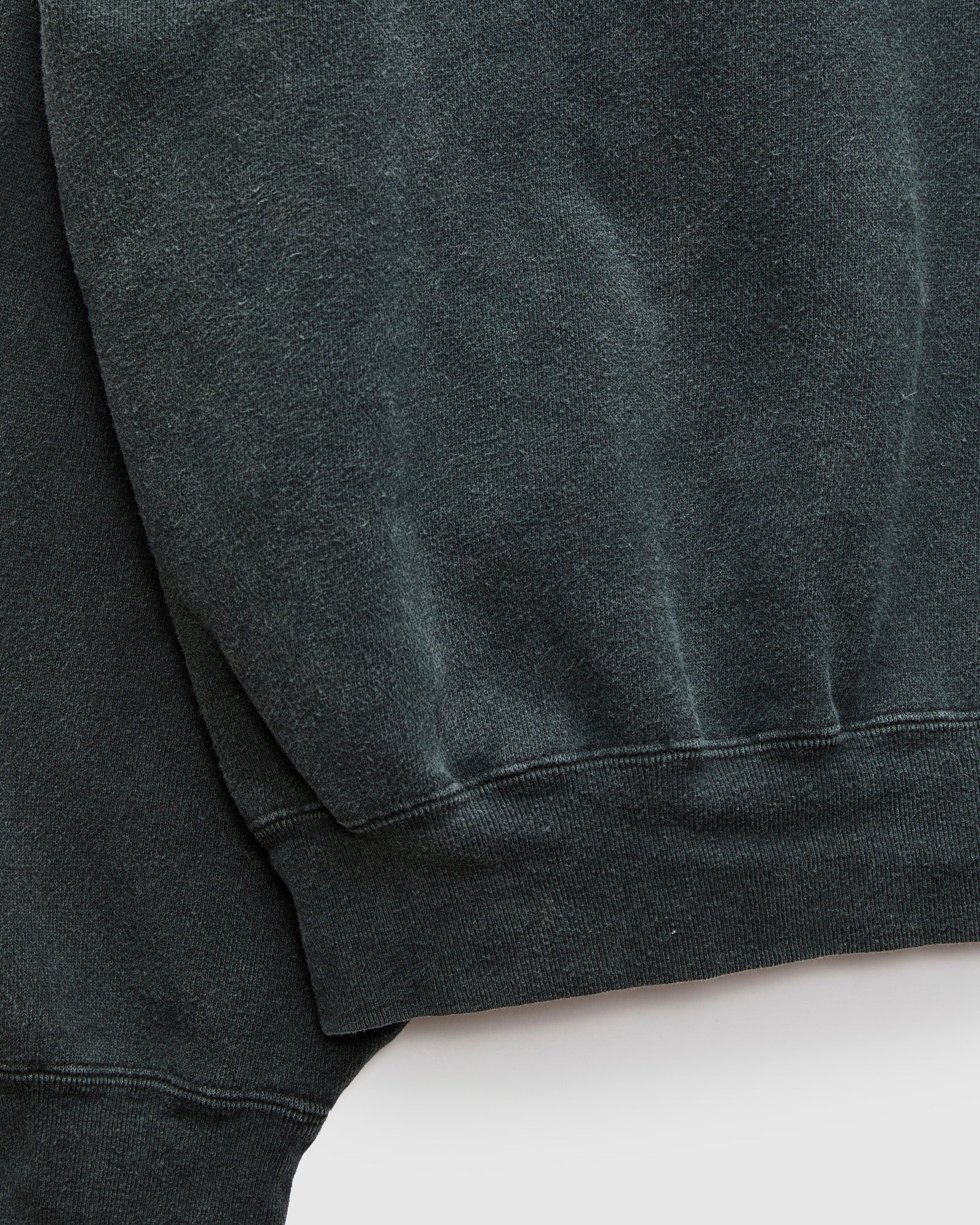 Special Finish Fleece Lined Crewneck in Black - Image 6