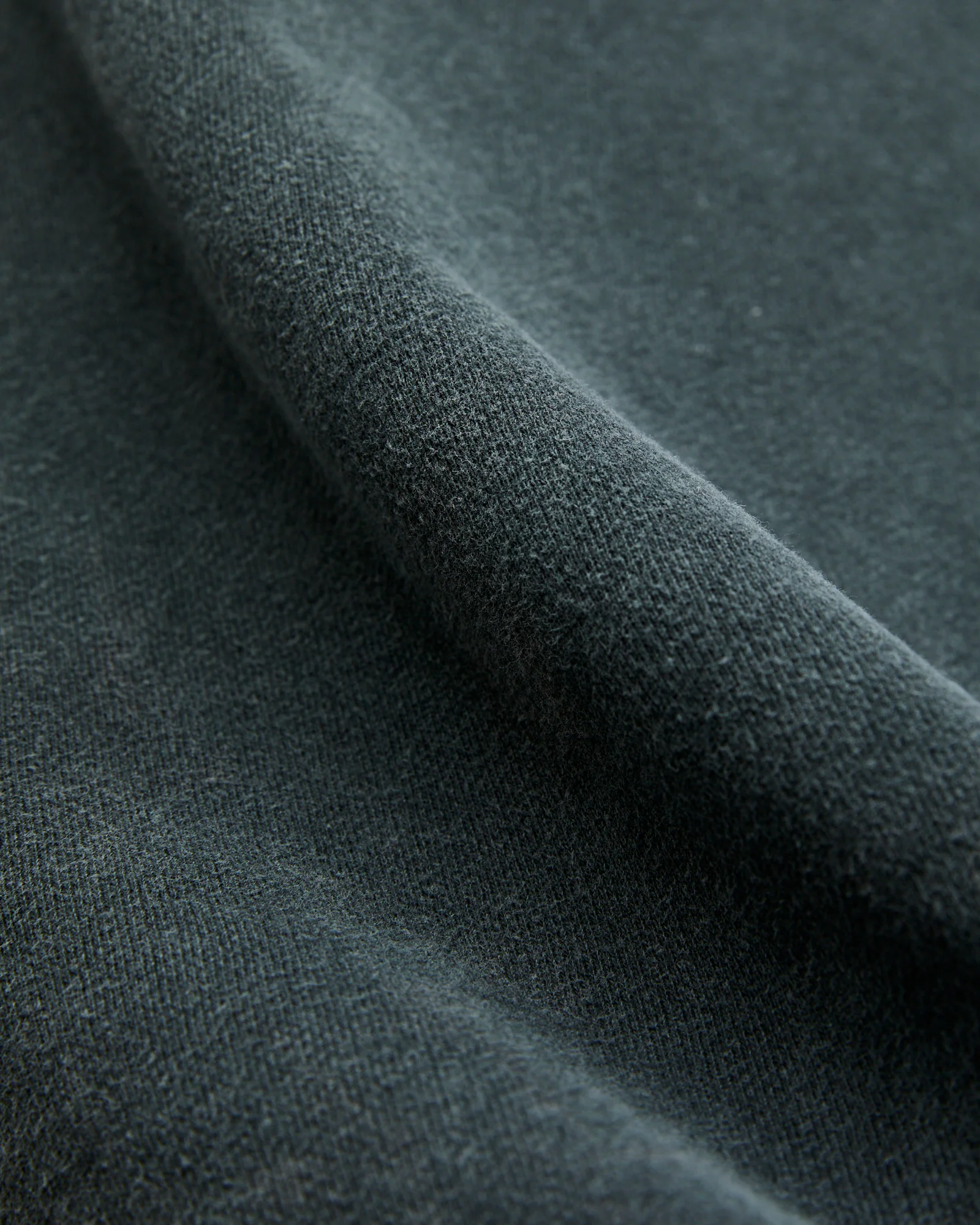 Special Finish Fleece Lined Crewneck in Black - Image 7