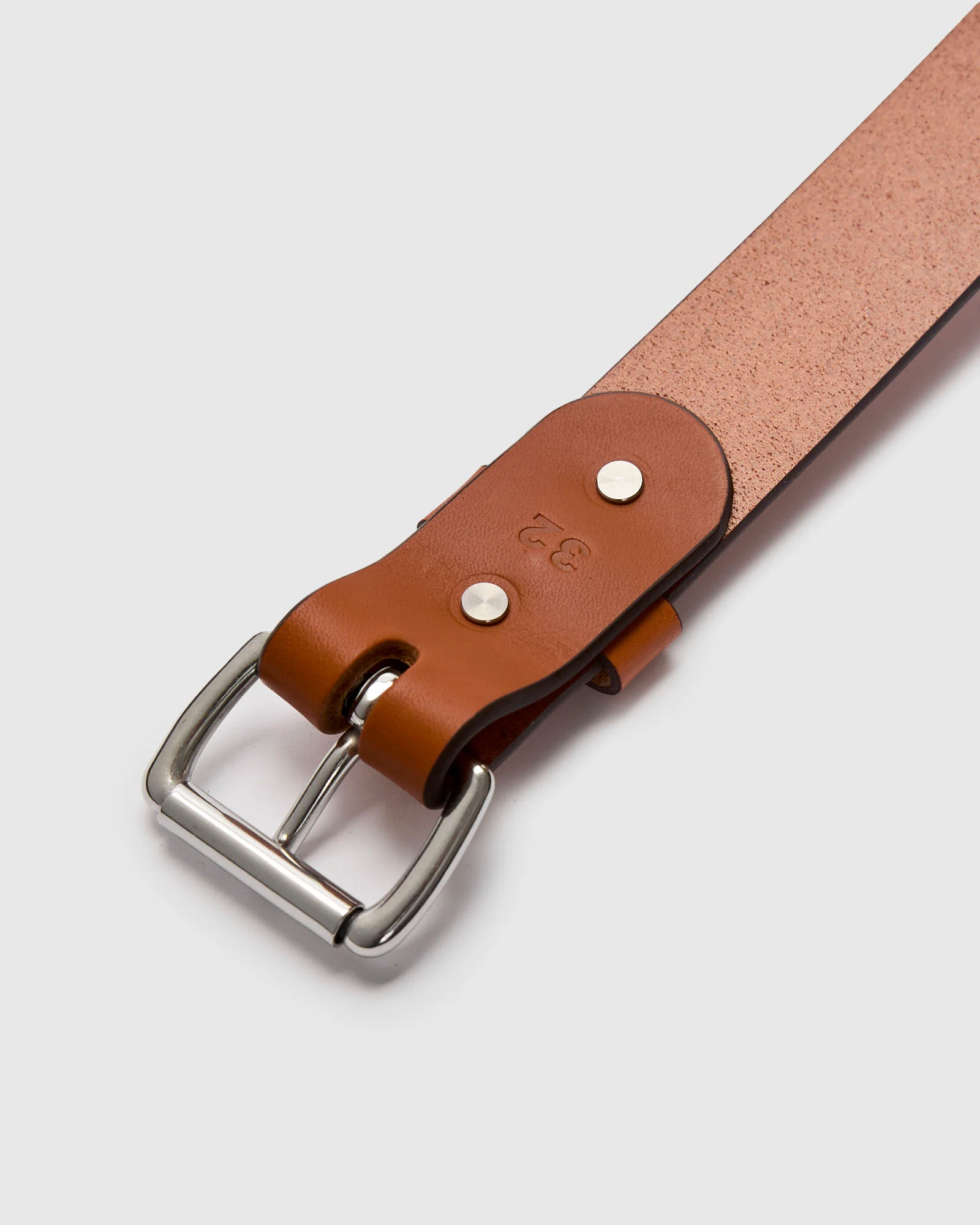 "Standard" 11oz Leather Belt in Saddle Tan - Image 3