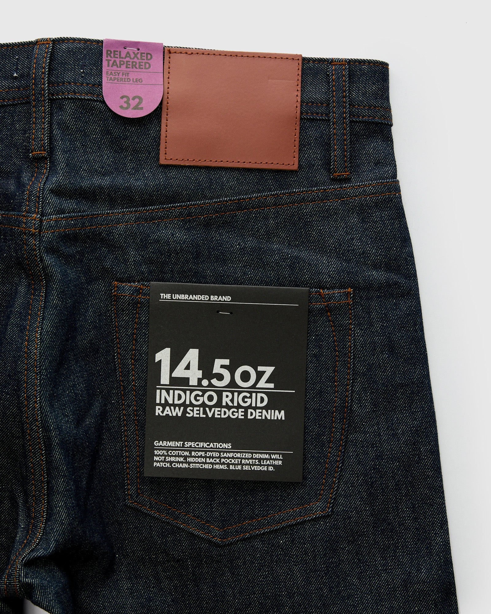UB601 14.5oz Selvedge Denim - Relaxed Tapered Fit - Image 4