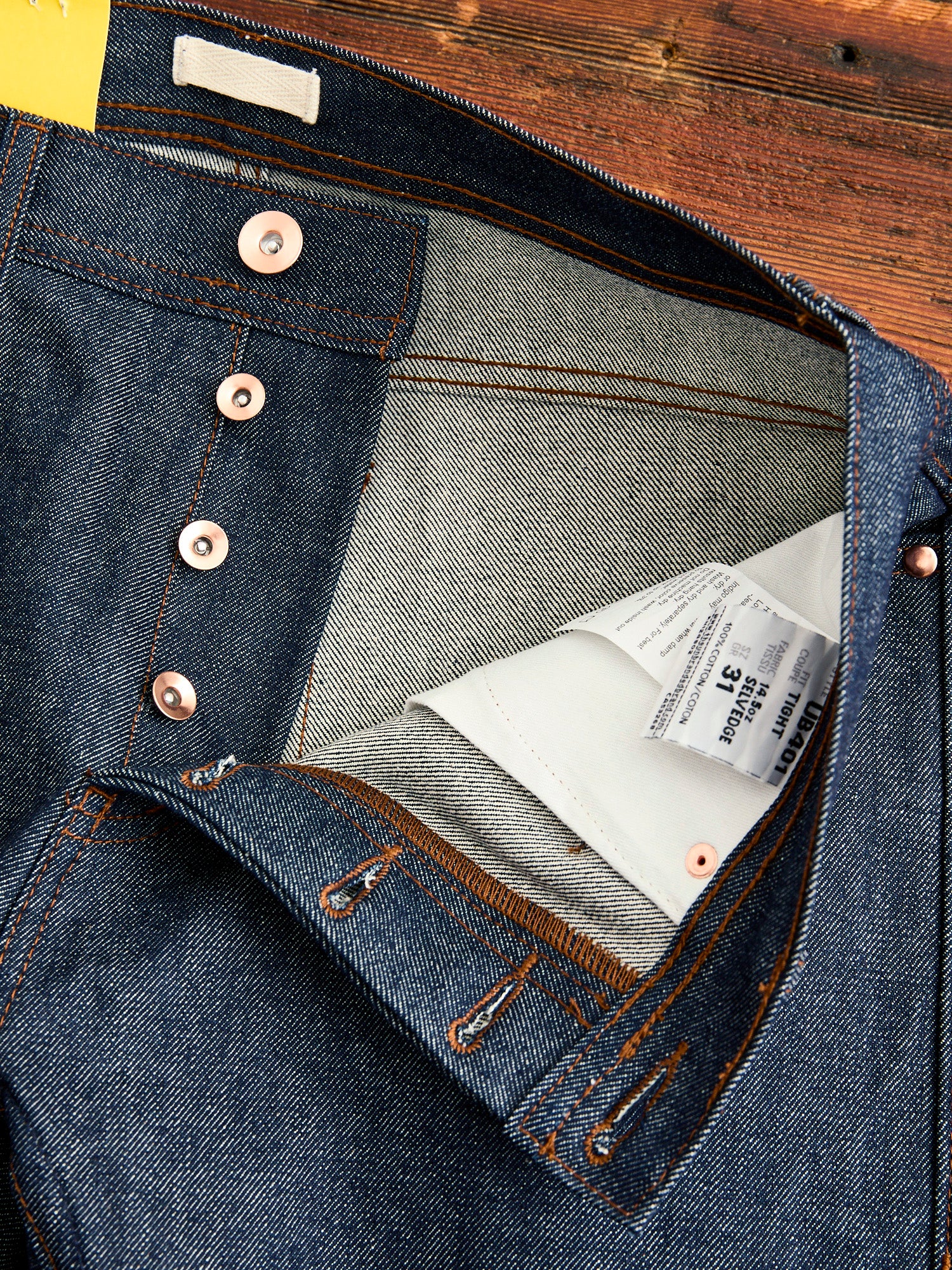 UB401 14.5oz Selvedge Denim - Tight Fit - Image 8
