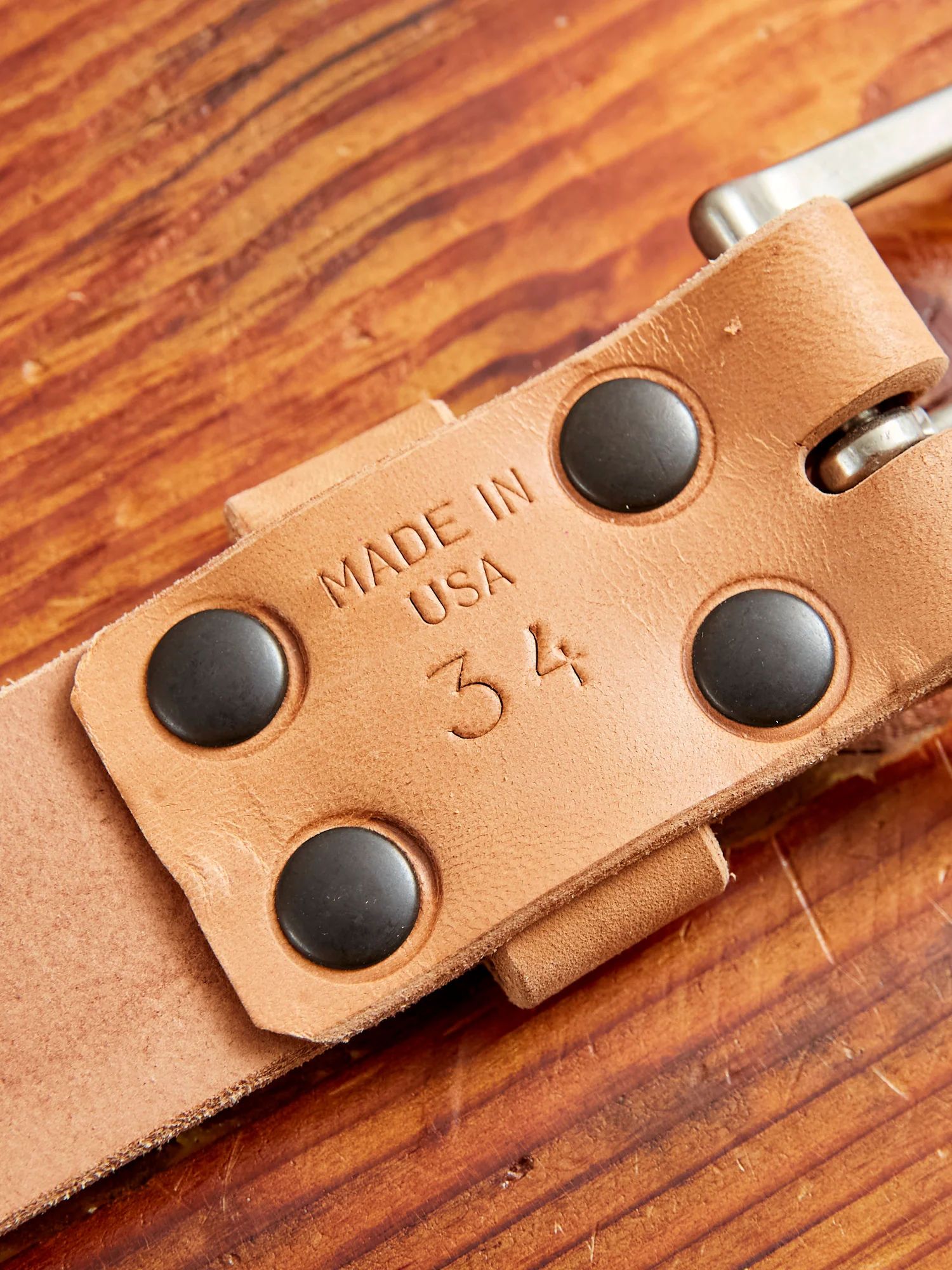 "Wenatchee Belt" in Vegetable Tanned Horse Hide - Image 4
