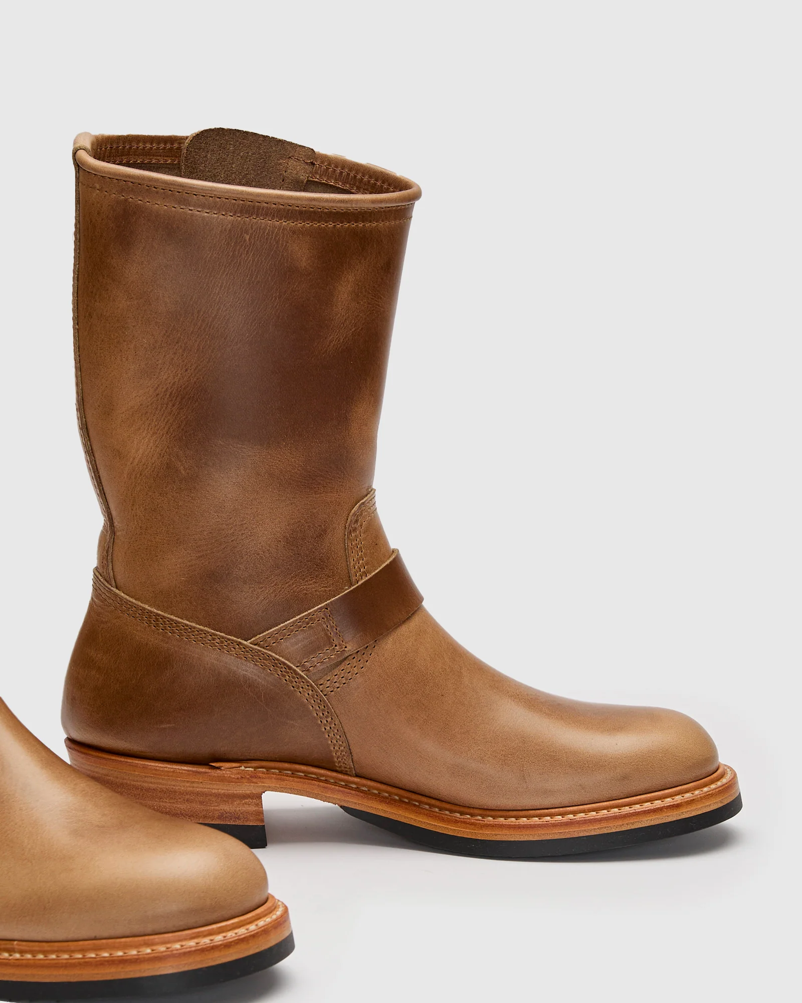 Wabash Engineer Boot in Horween Chromexcel Natural - Image 4