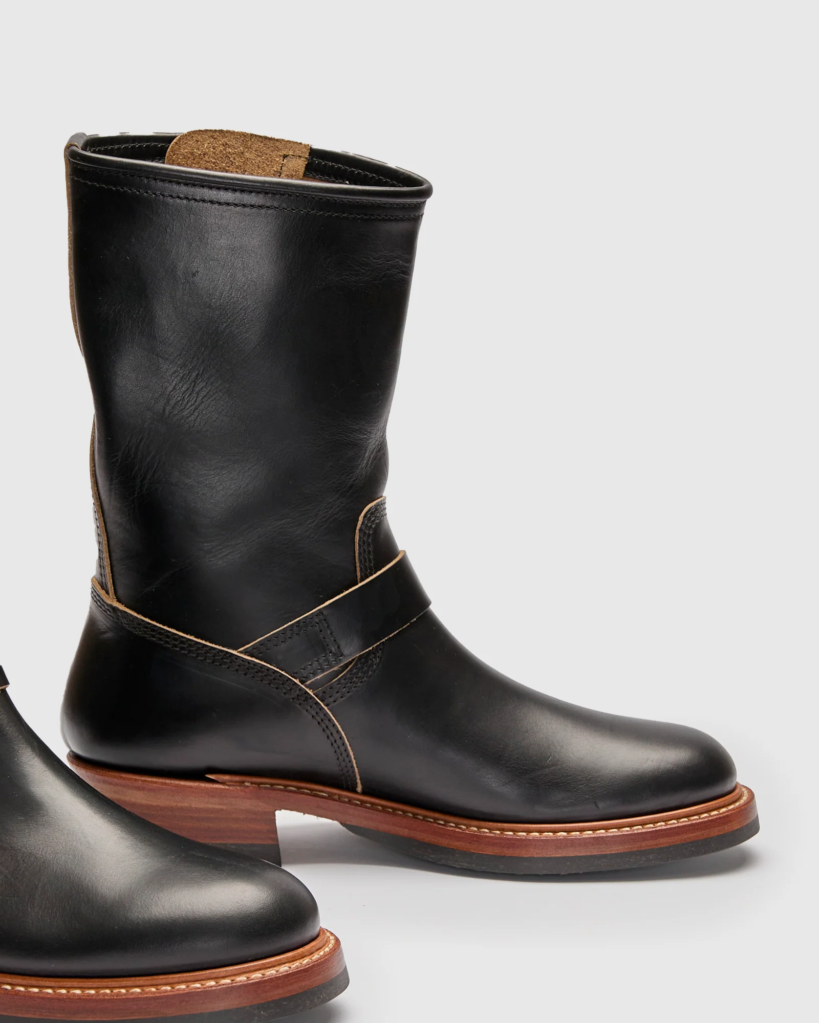 Wabash Engineer Boot in Horween Chromexcel Black - Image 4