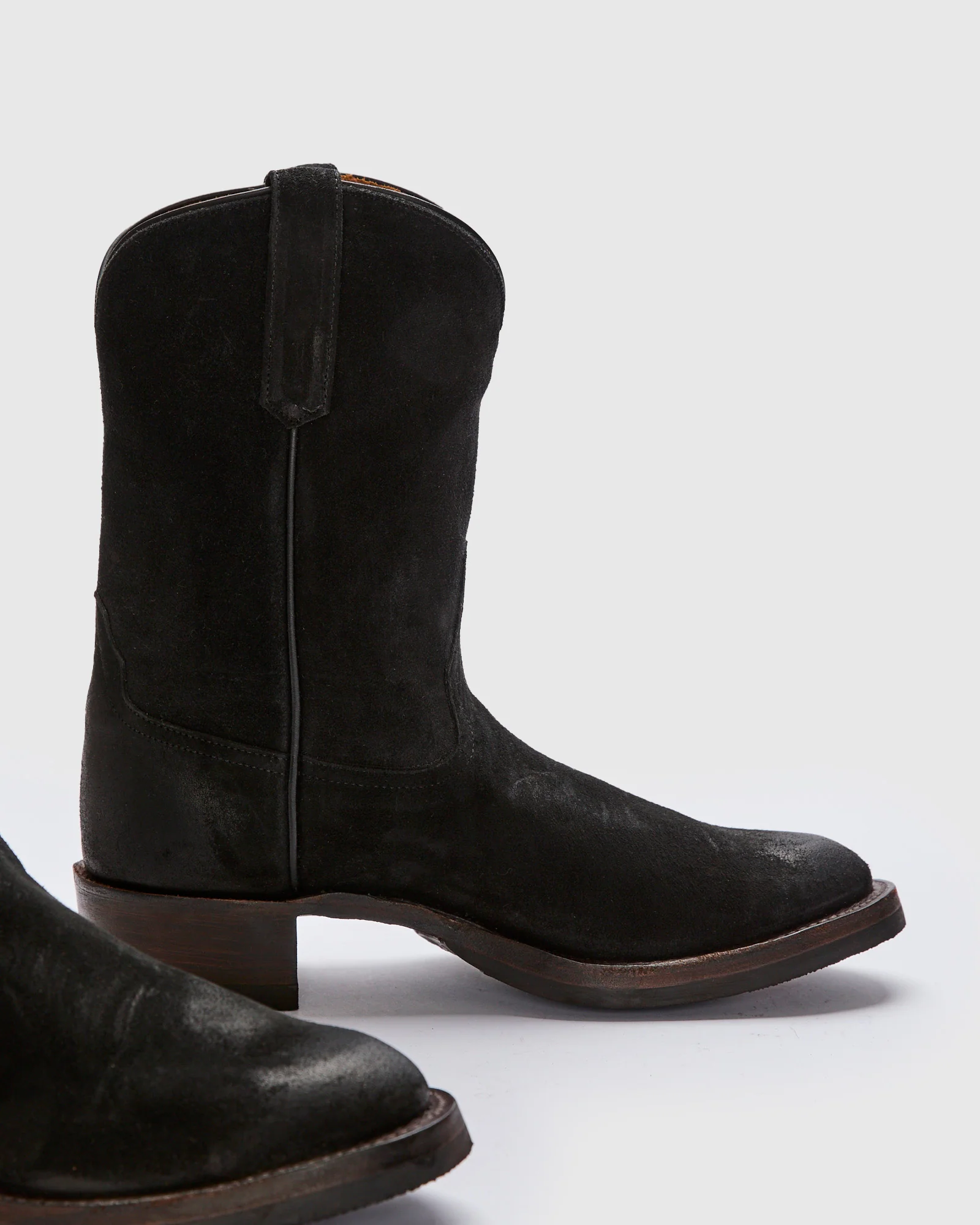 Walker Boot in Black Roughout - Image 4