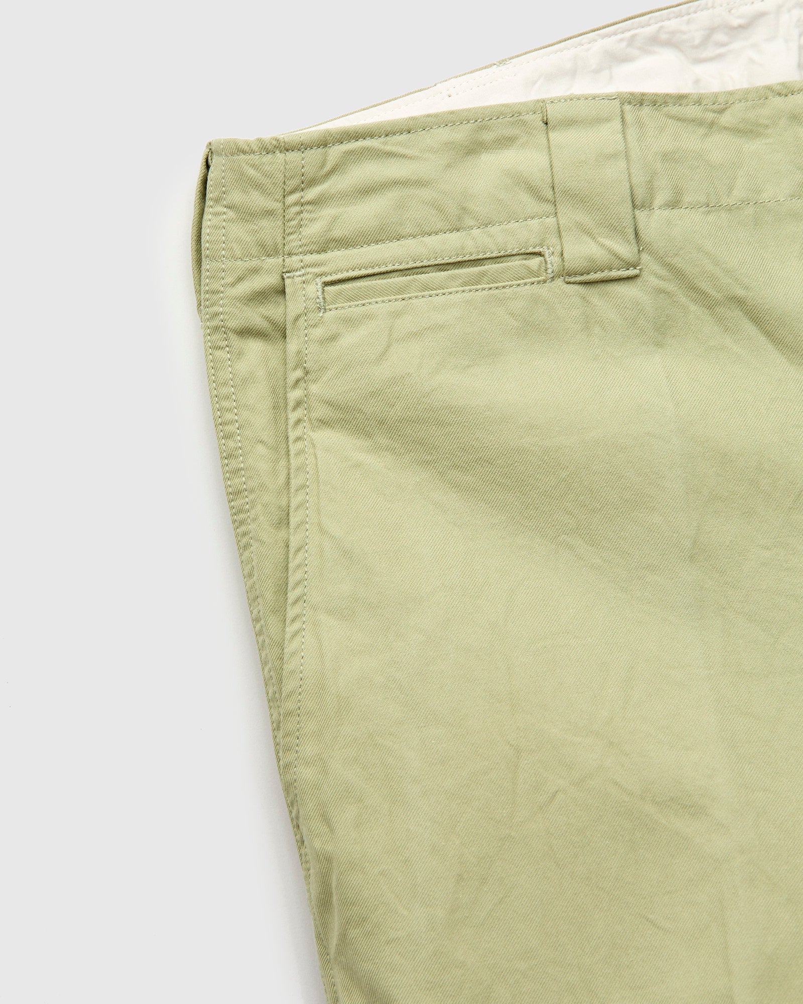 Wide Chino Pants in Light Green - Image 5