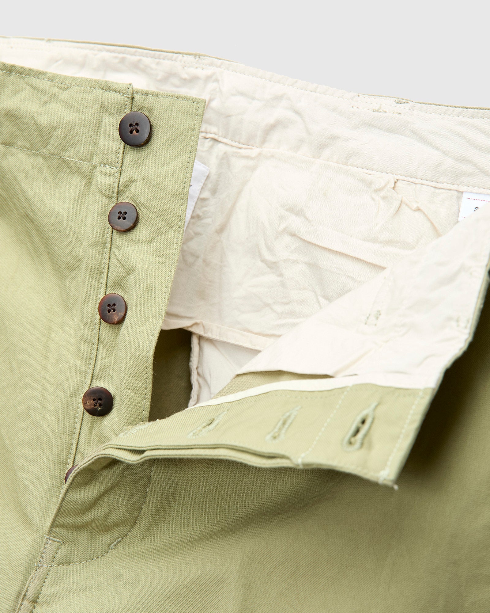 Wide Chino Pants in Light Green - Image 7