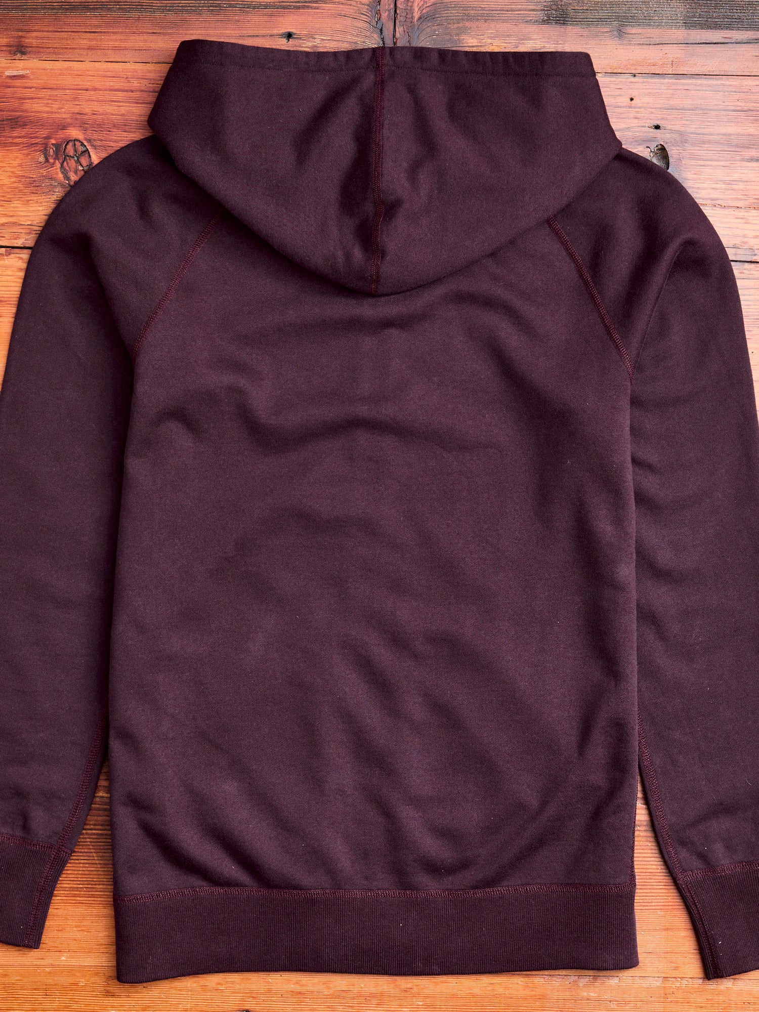 Zip Hoodie in Oxblood - Image 11