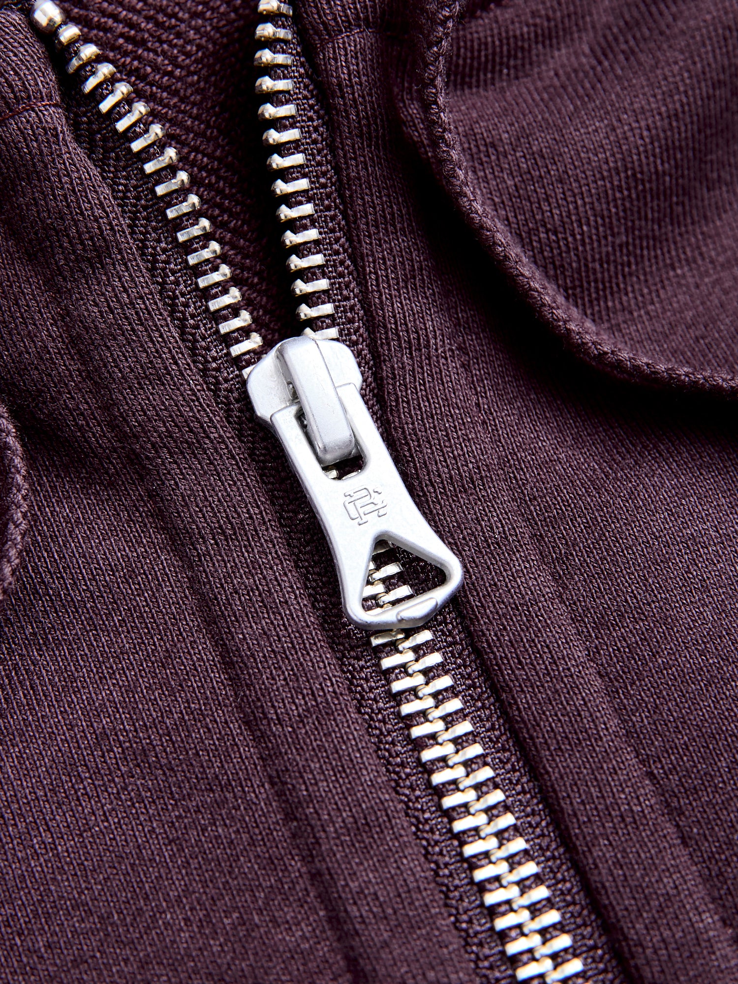 Zip Hoodie in Oxblood - Image 5