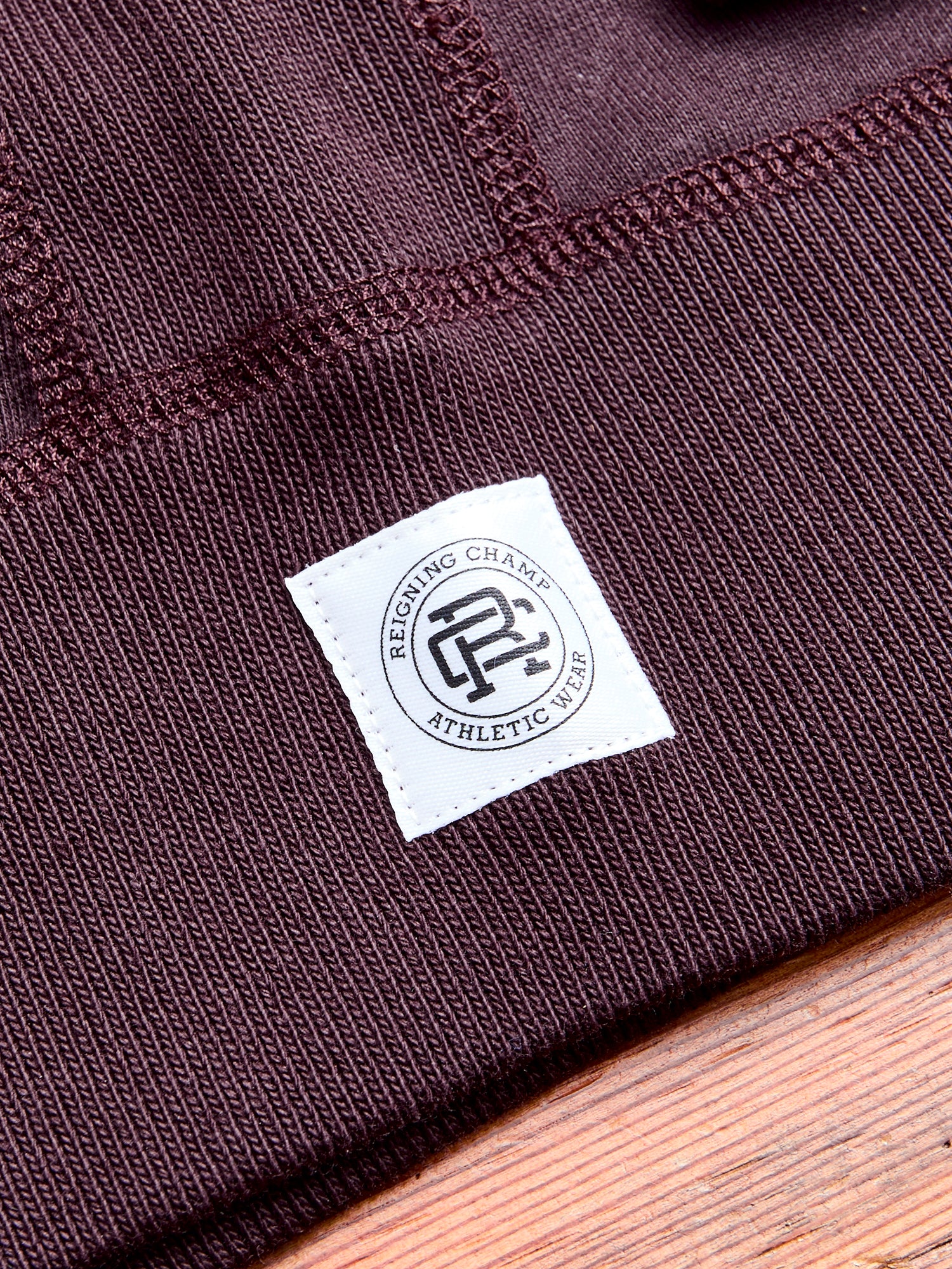 Zip Hoodie in Oxblood - Image 9