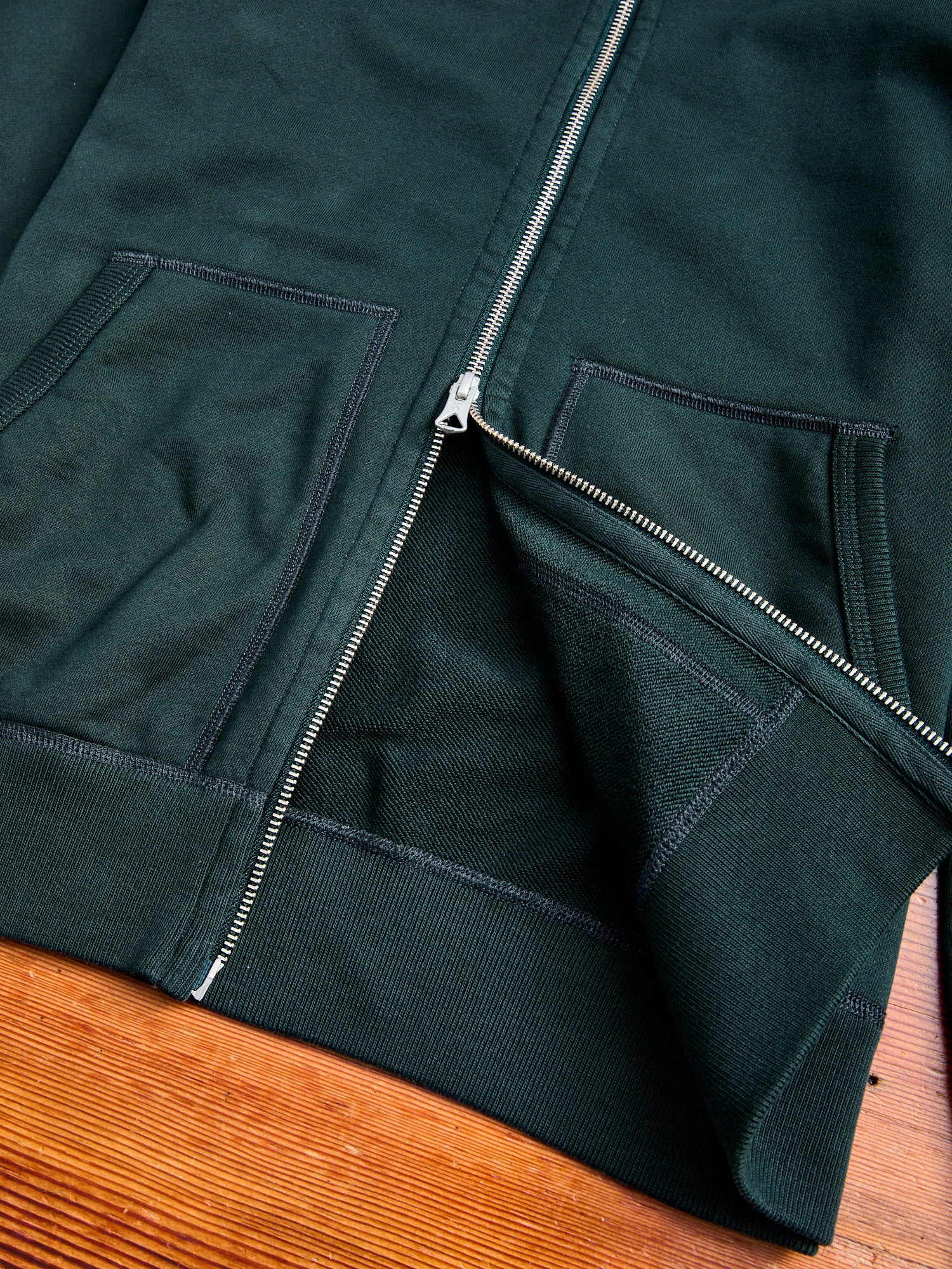 Zip Hoodie in Petrol - Image 7