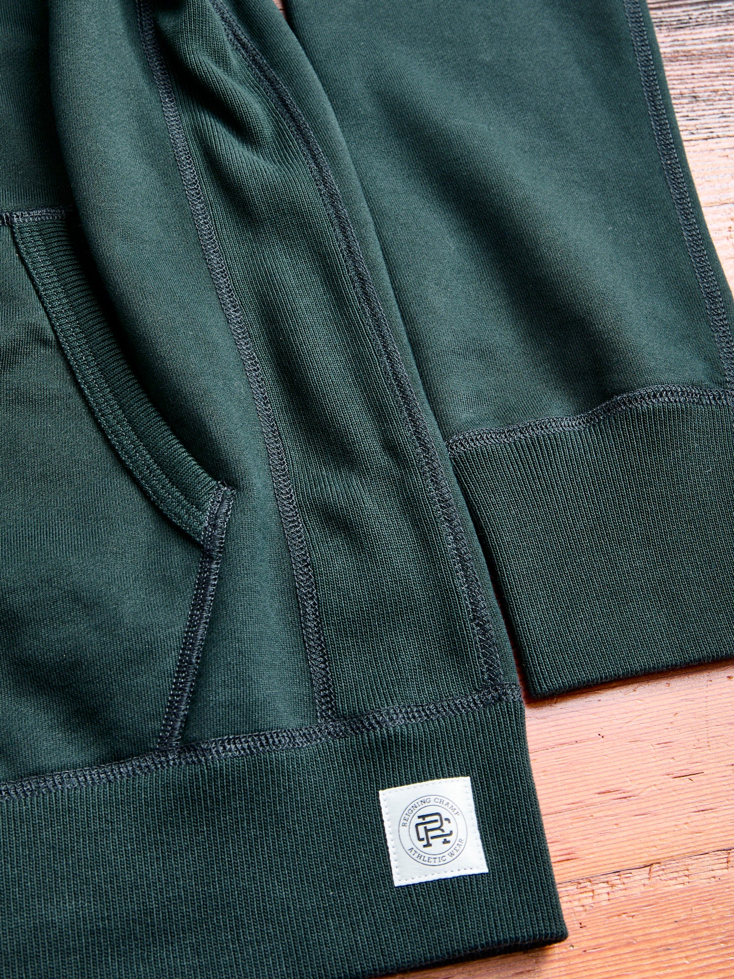 Zip Hoodie in Petrol - Image 9